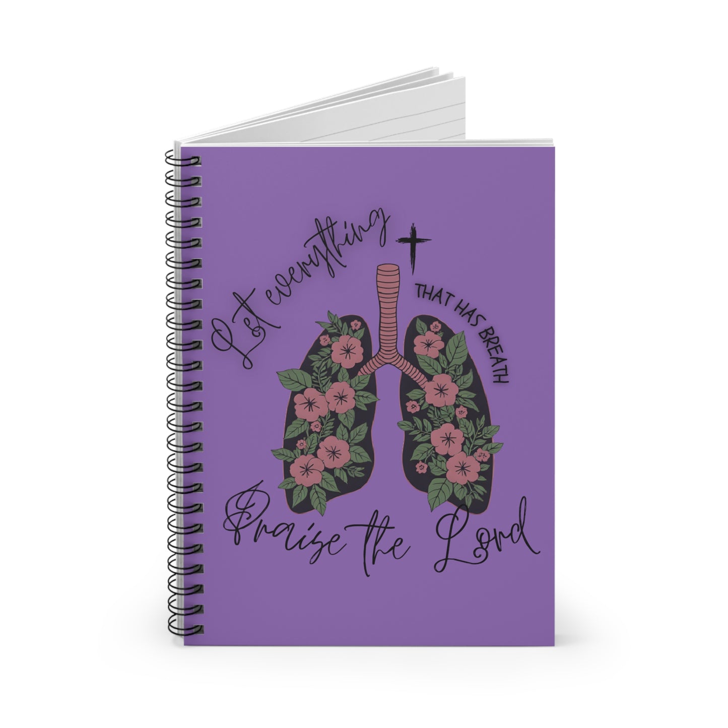 Floral Praise the Lord Spiral Notebook- Bible Study notebook