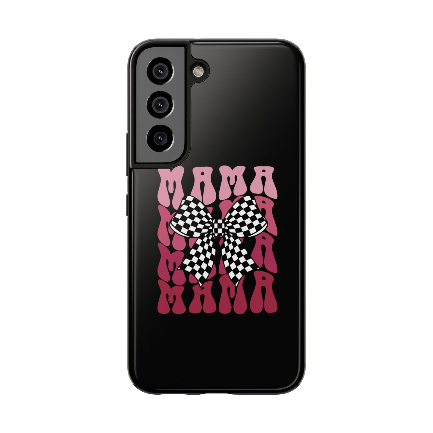 Chic Tough Phone Cases with Mama Bow Design, Stylish Phone Cover