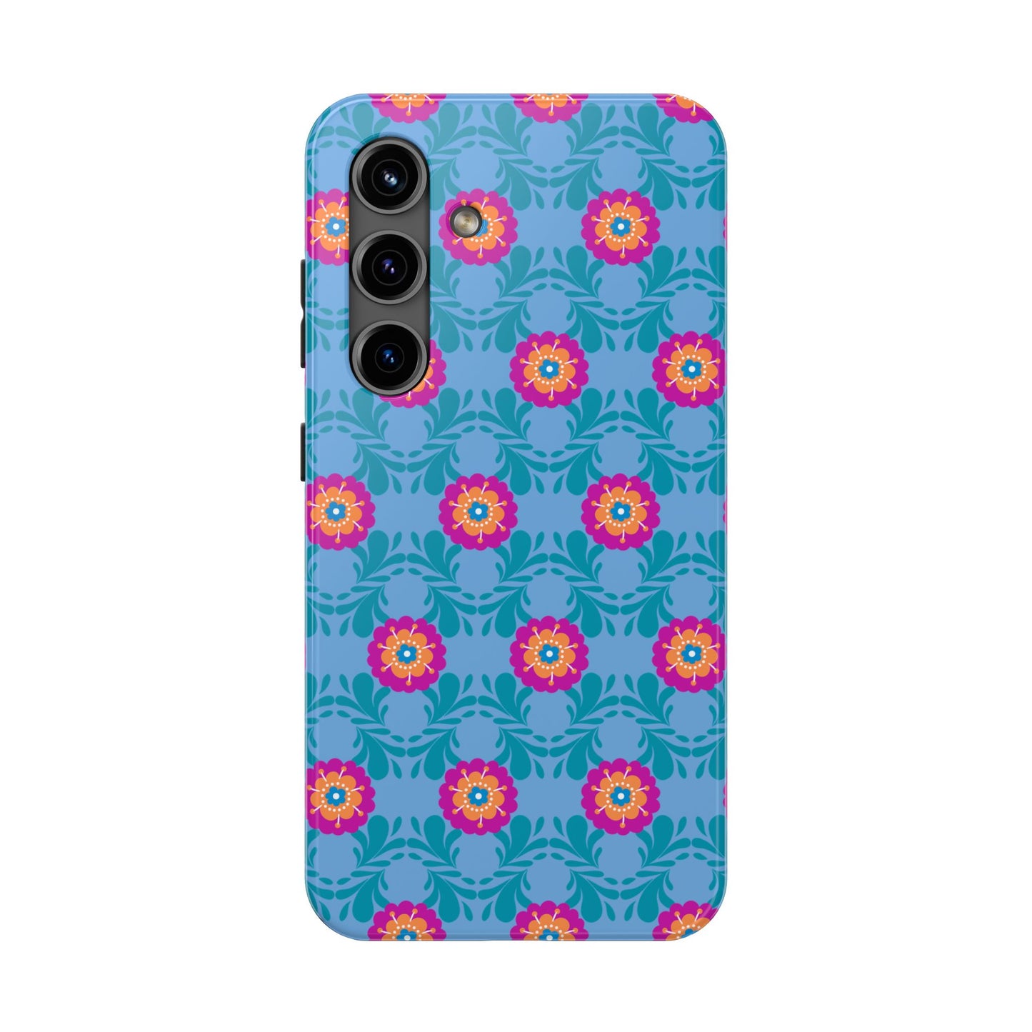 Floral Tough Phone Case - Durable, Stylish Protection for Your Smartphone