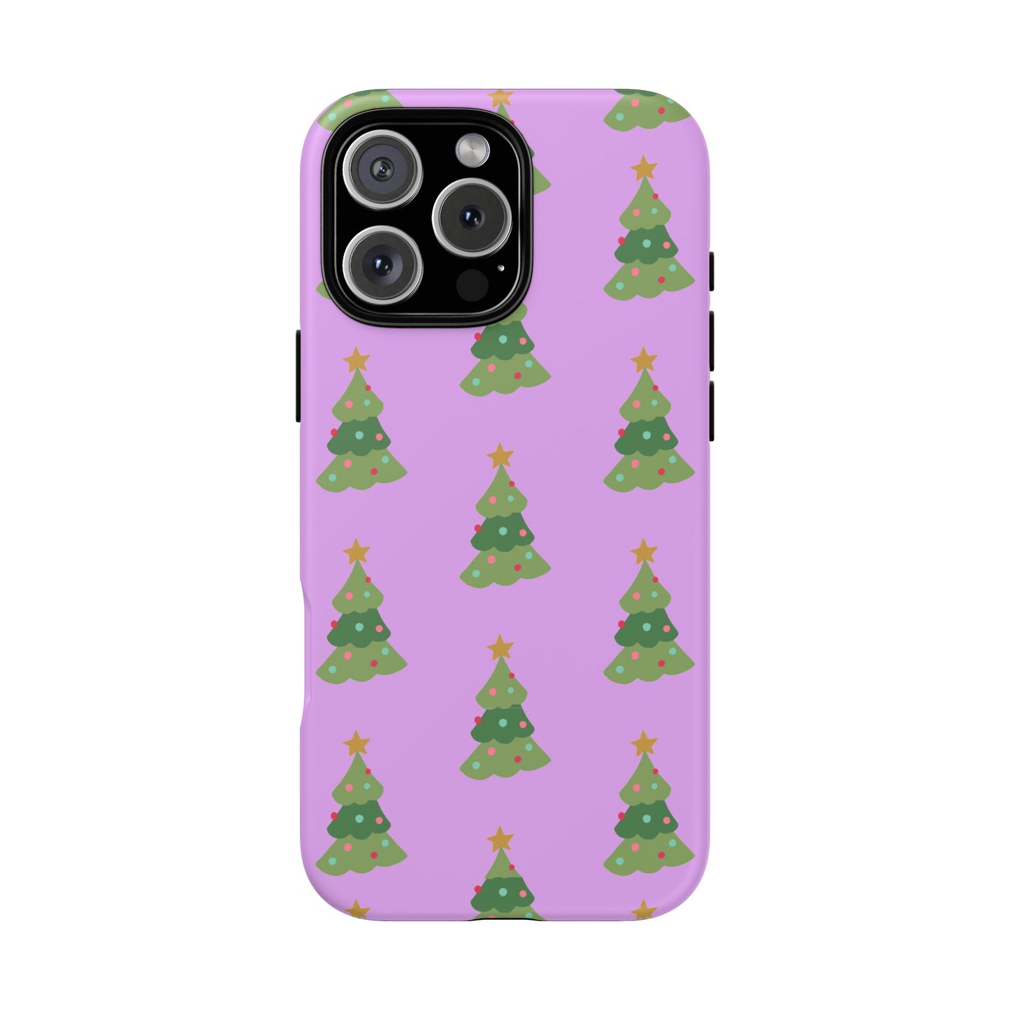 Christmas Tree Phone Case — Cute Purple Holiday iPhone Cover