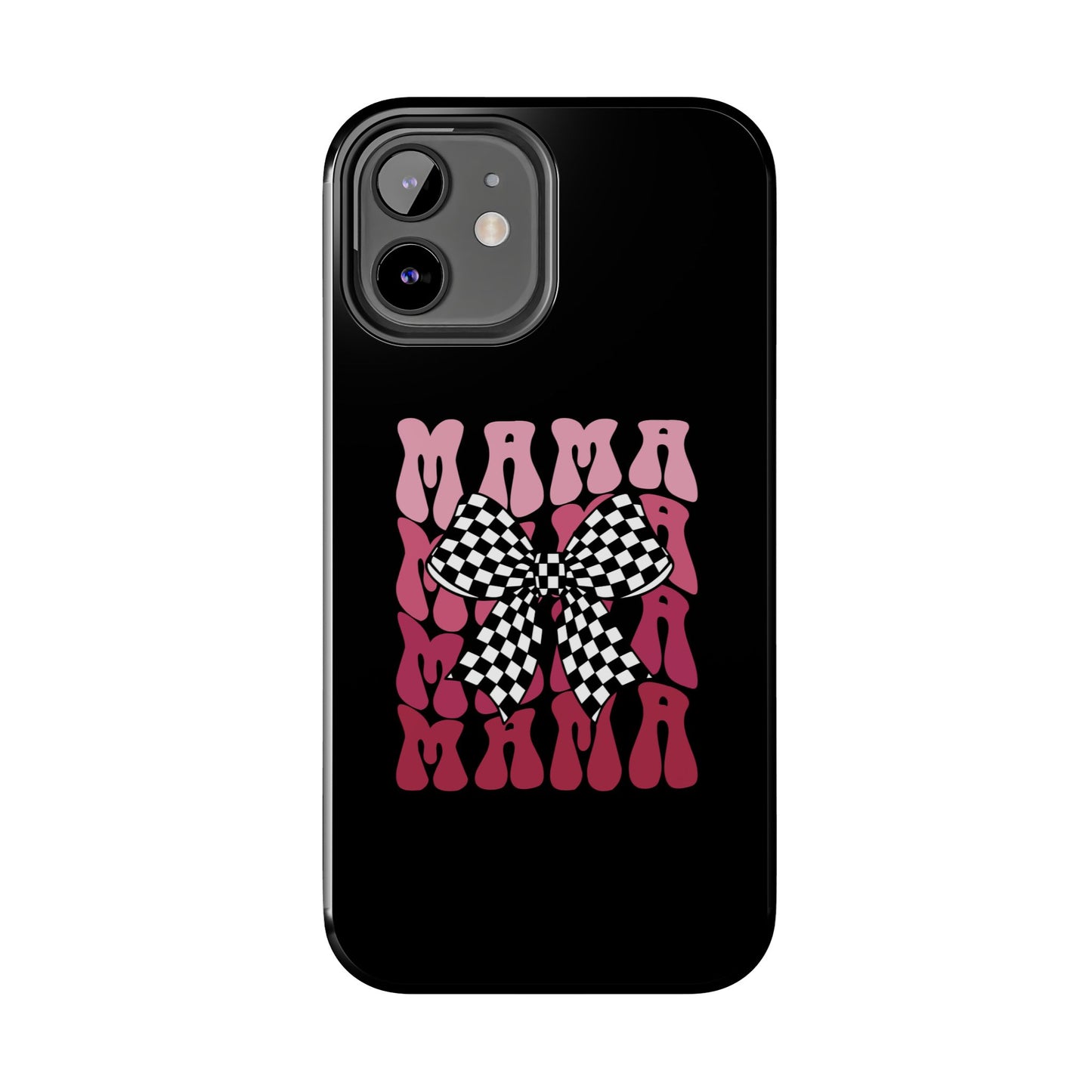 Chic Tough Phone Cases with Mama Bow Design, Stylish Phone Cover