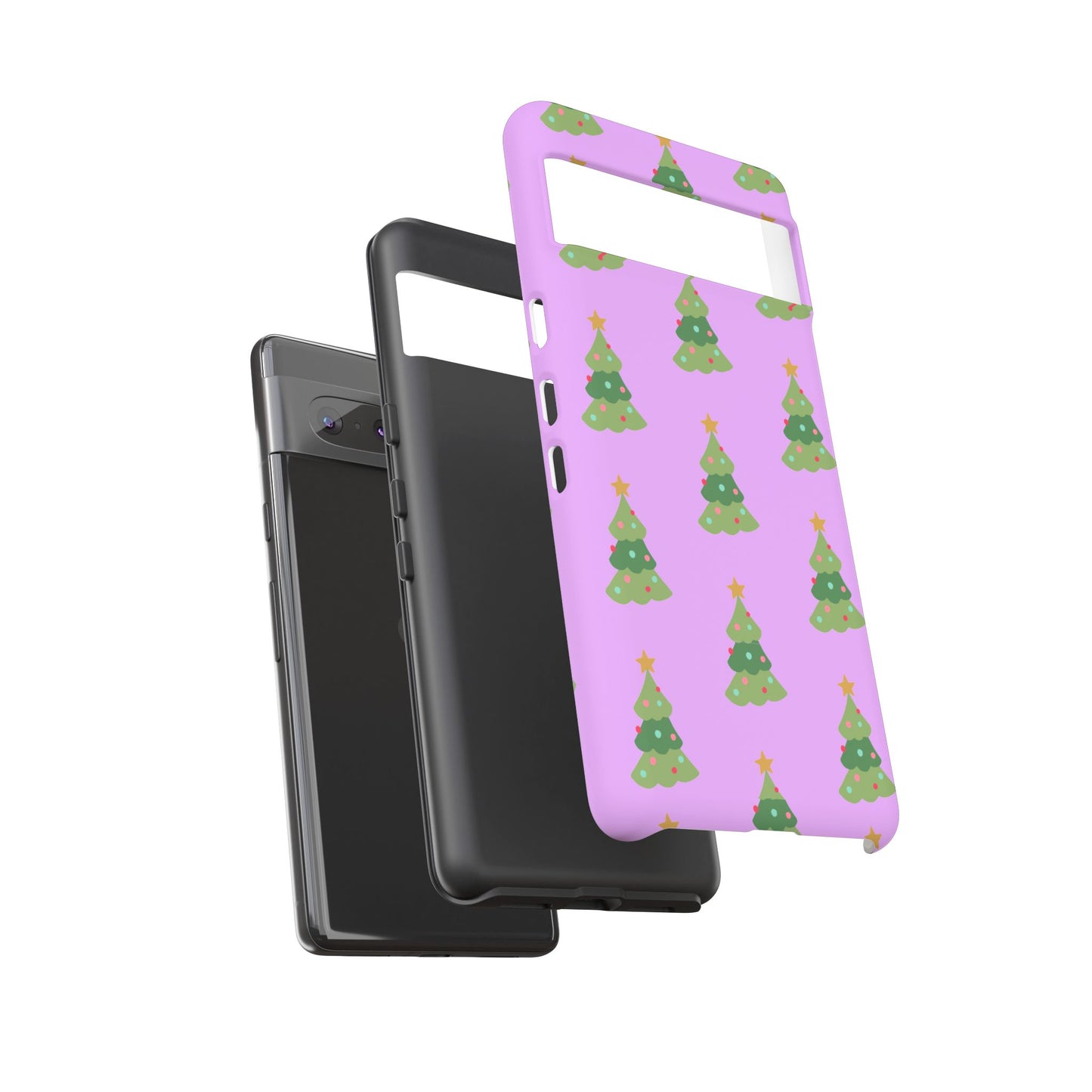 Christmas Tree Phone Case — Cute Purple Holiday iPhone Cover