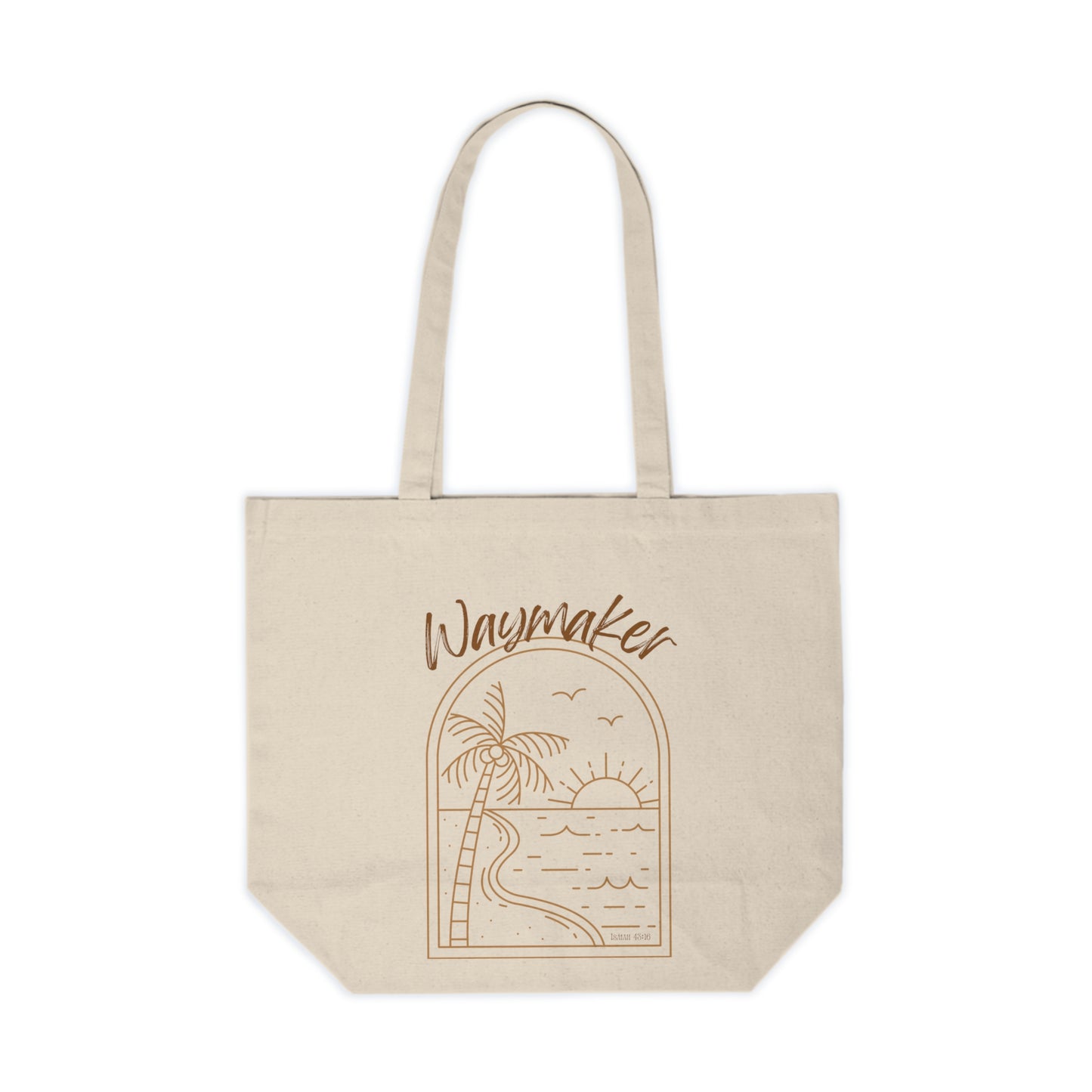 Beach Vibes Canvas Tote Bag | Waymaker Design