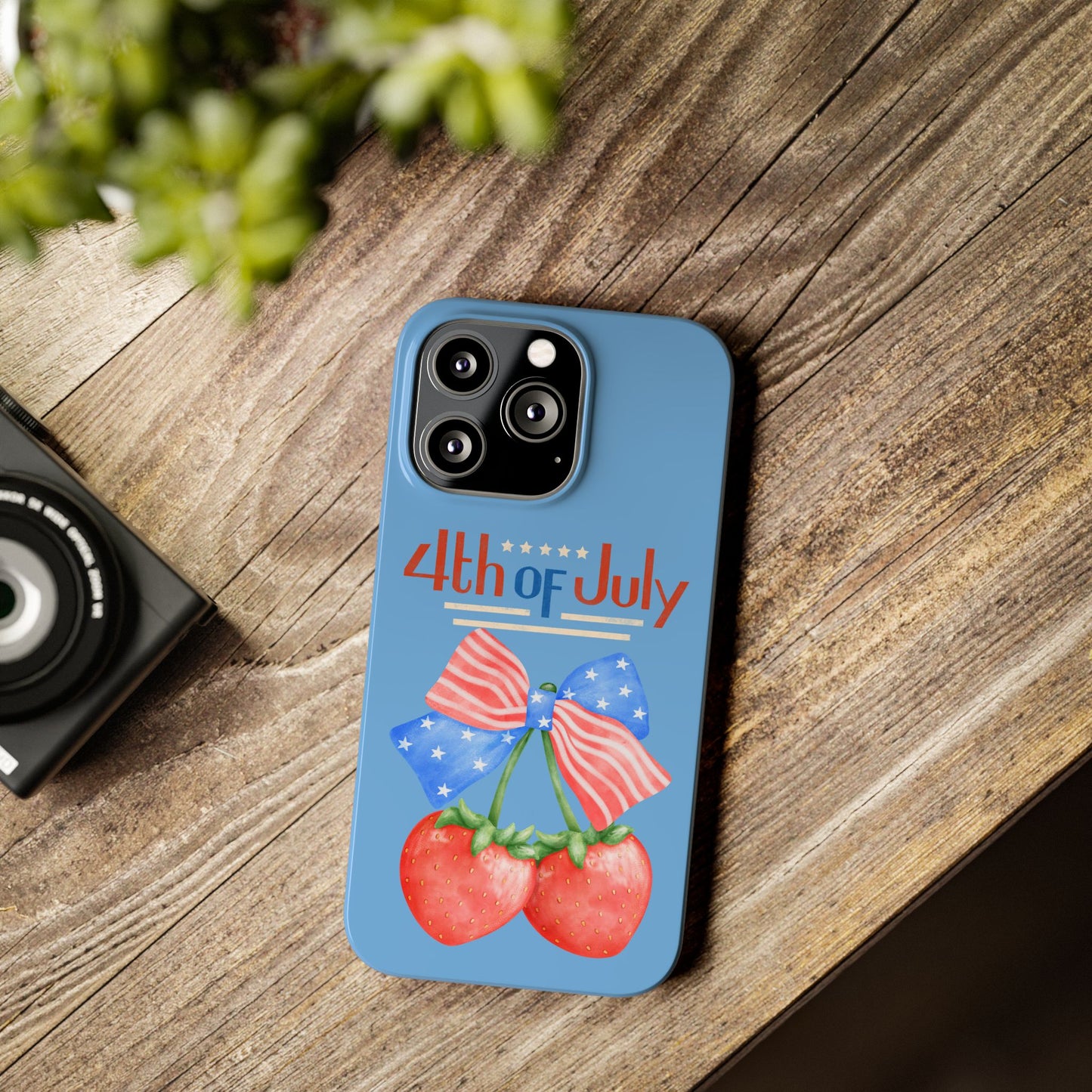 Patriotic Slim Phone Cases for 4th of July | Americana Accessories, Summer Gift, Holiday Celebration, Phone Protection