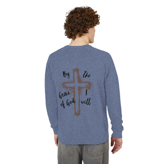 Unisex French Terry Crewneck Sweatshirt - Inspirational Decor, Casual Layering, Christian Gift, Cozy Comfort