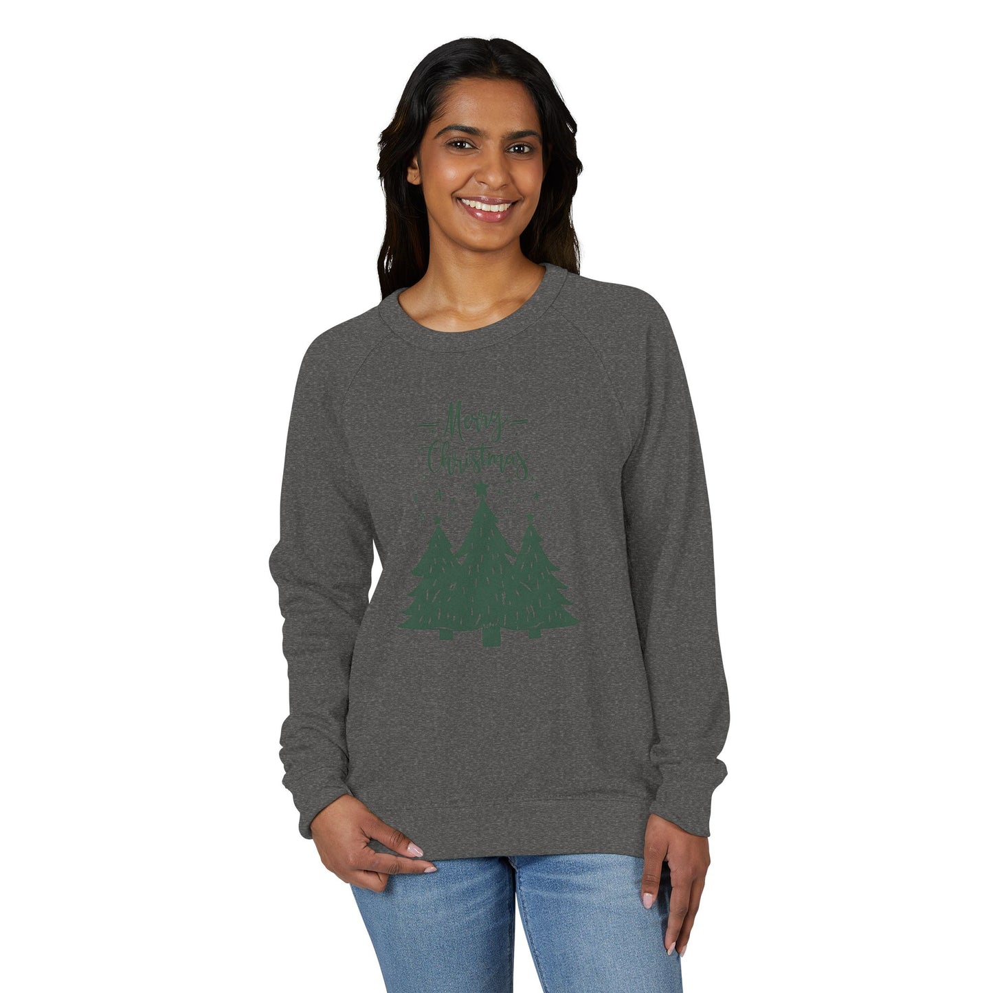 Forest Tree Crewneck Sweatshirt — Minimal Holiday Pine Design