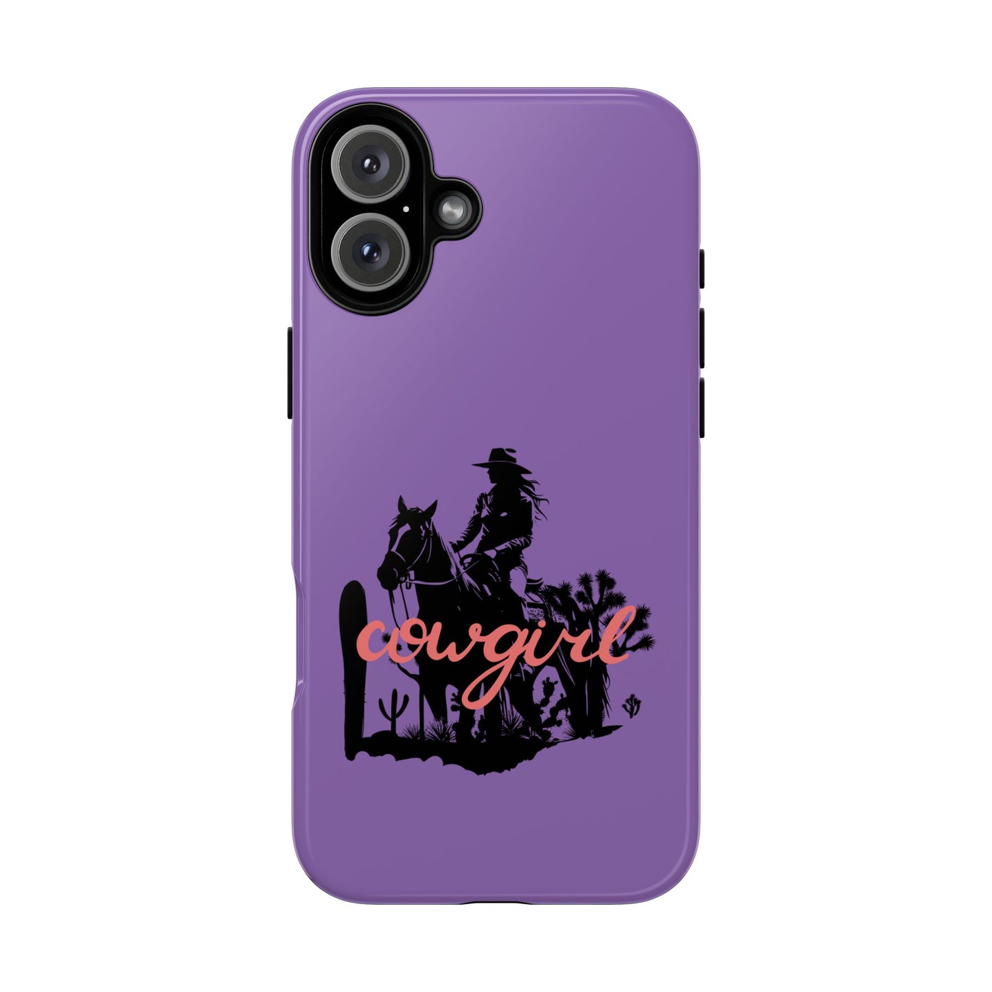 Cowgirl Phone Case — Purple Western Rider Protective Phone Cover