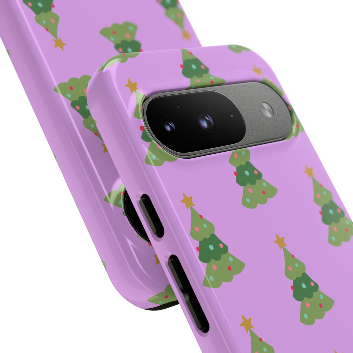 Christmas Tree Phone Case — Cute Purple Holiday iPhone Cover