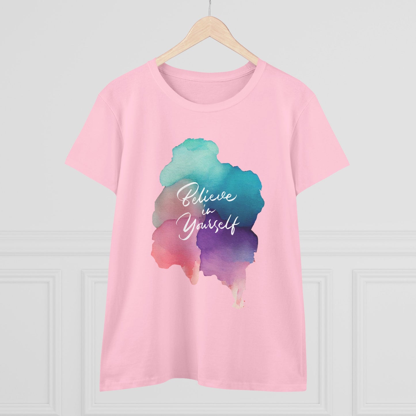 Motivational Women's Tee - 'Believe in Yourself' Casual Cotton Shirt, Gift for Her, Inspirational T-Shirt, Everyday Wear, [...]