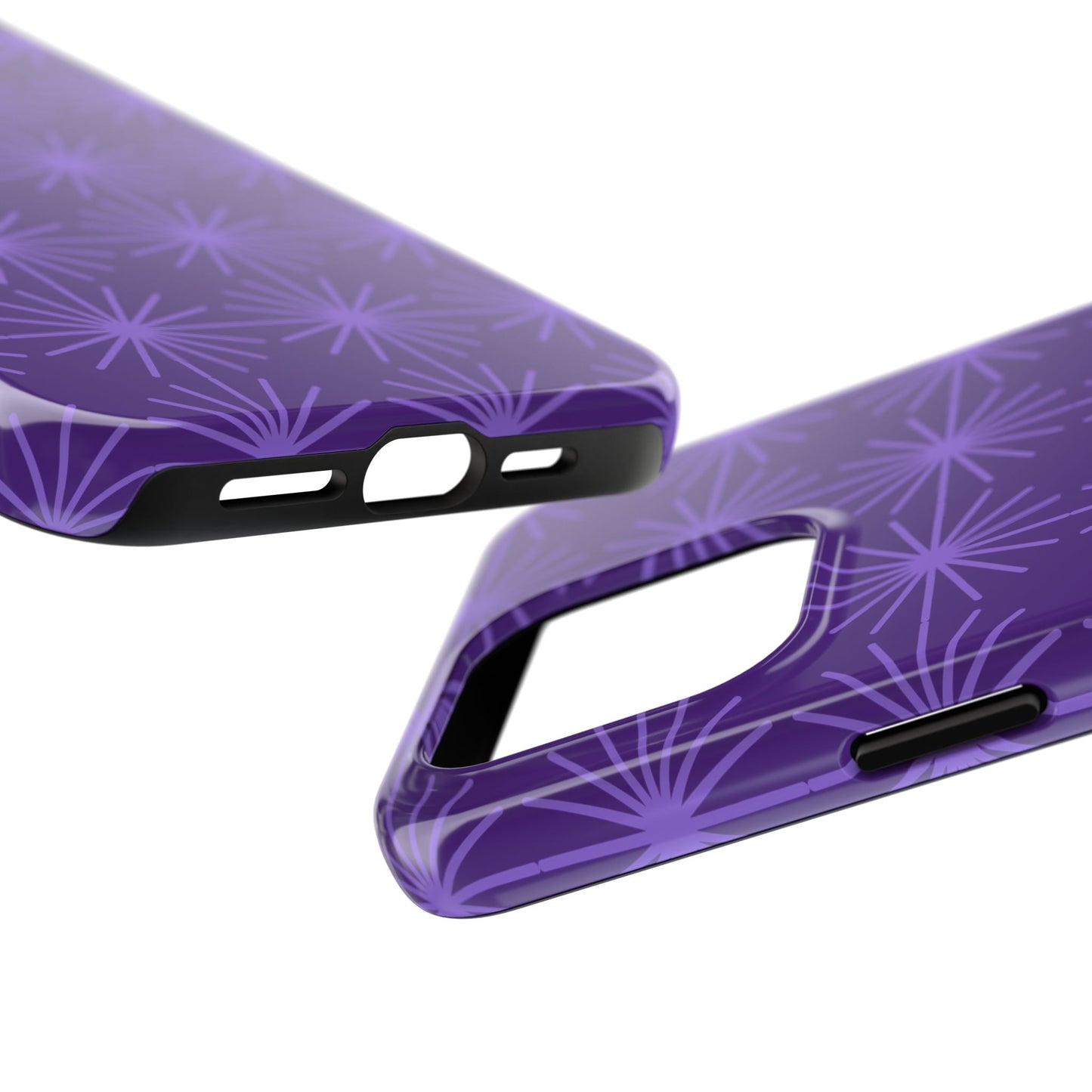Phone Case - Purple Circular Star Design