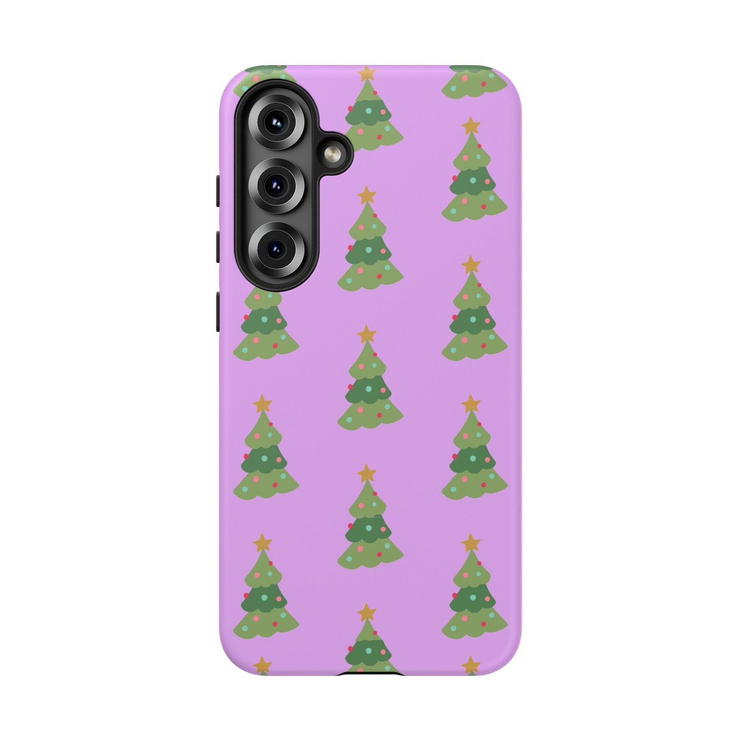 Christmas Tree Phone Case — Cute Purple Holiday iPhone Cover