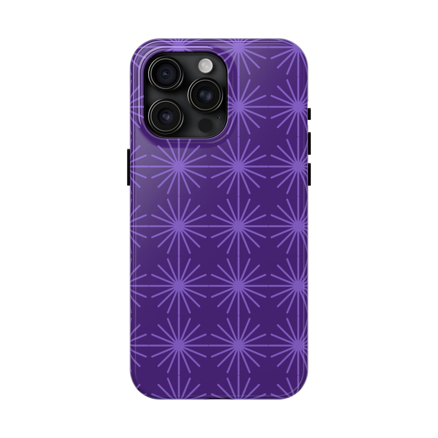 Phone Case - Purple Circular Star Design