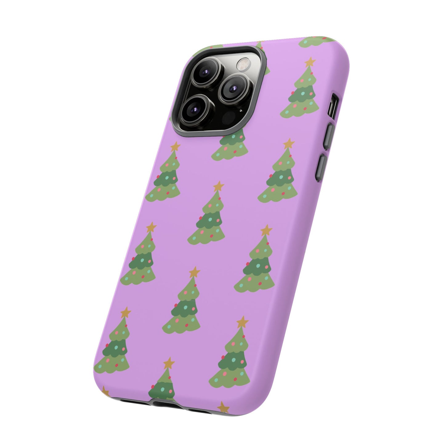 Christmas Tree Phone Case — Cute Purple Holiday iPhone Cover