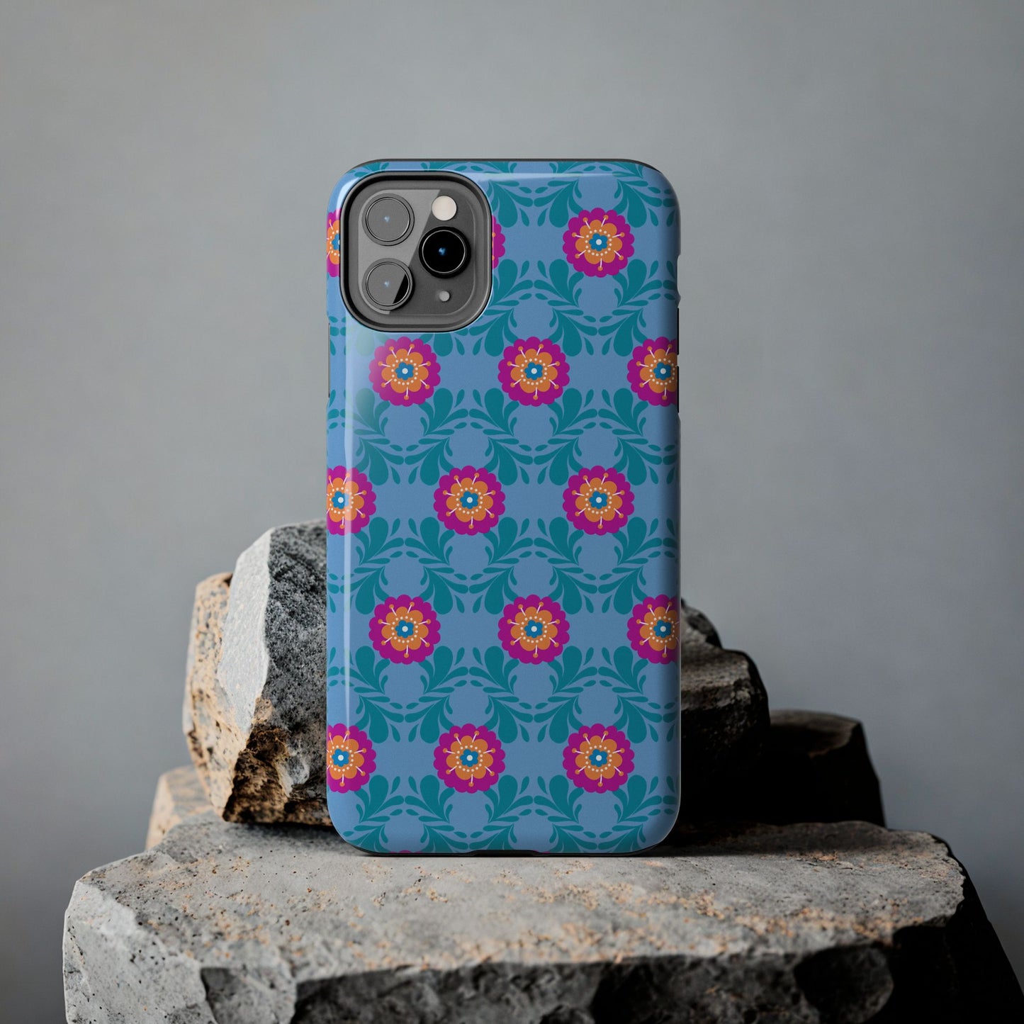 Floral Tough Phone Case - Durable, Stylish Protection for Your Smartphone
