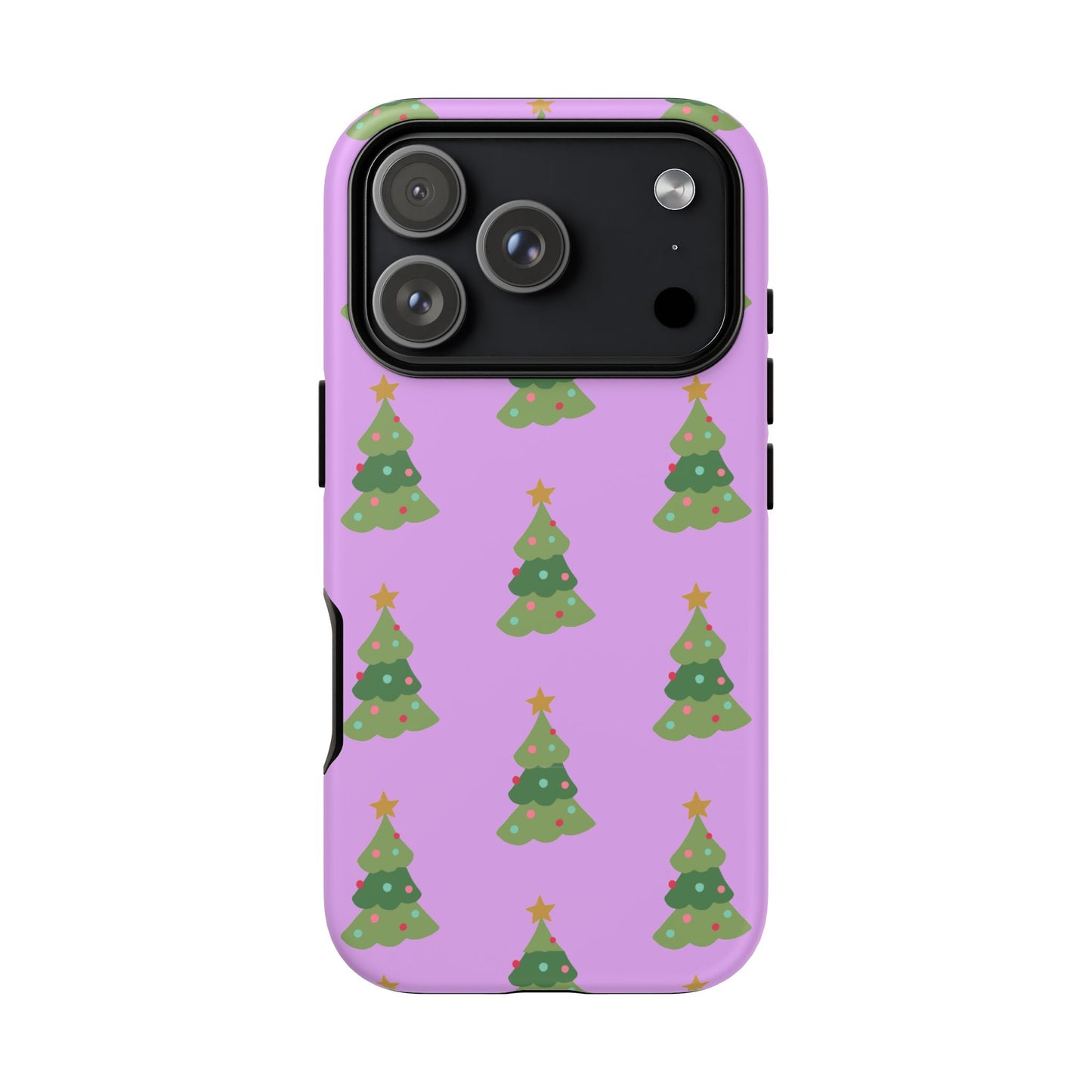Christmas Tree Phone Case — Cute Purple Holiday iPhone Cover