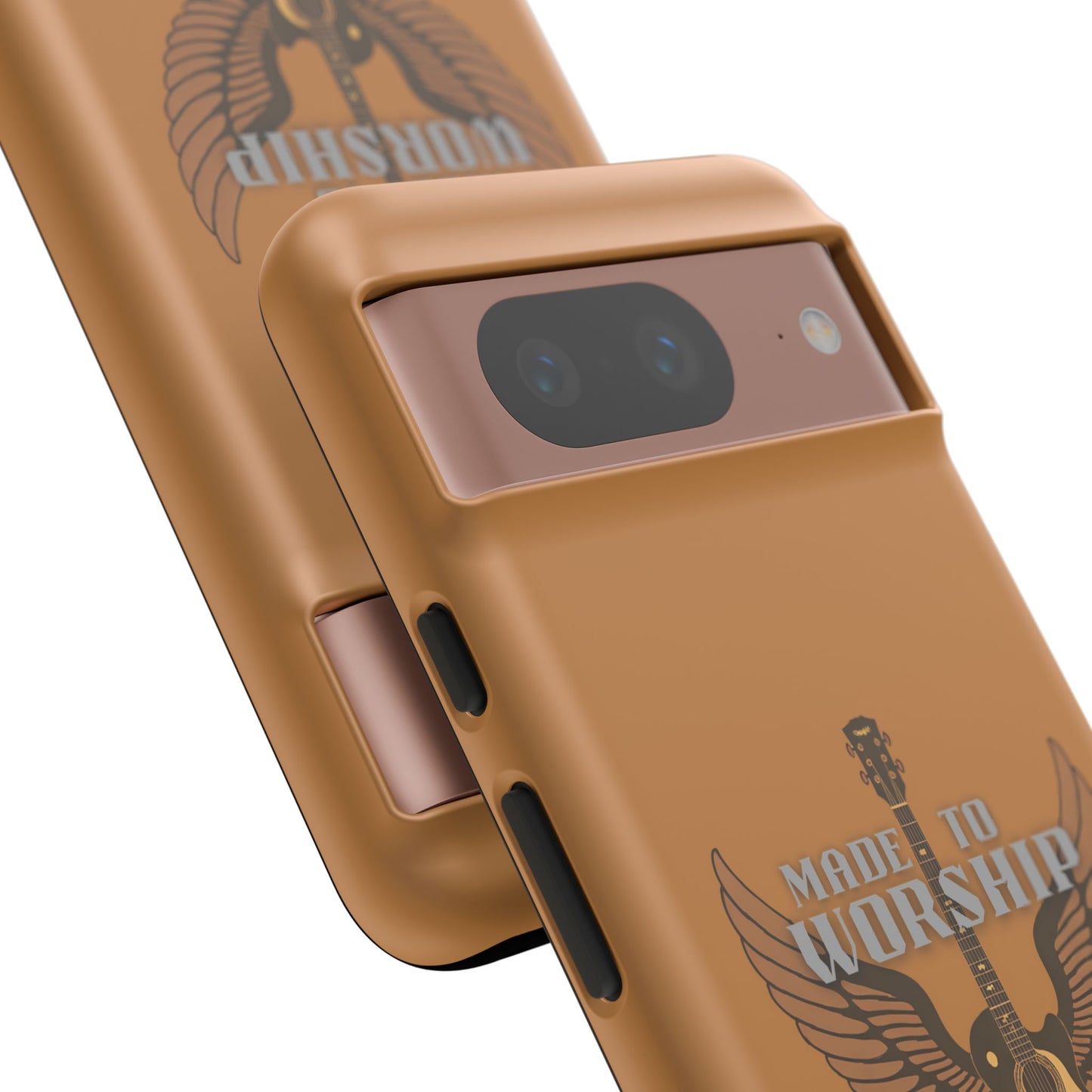 Tough Phone Case — "Made to Worship" Acoustic Guitar Wings Design