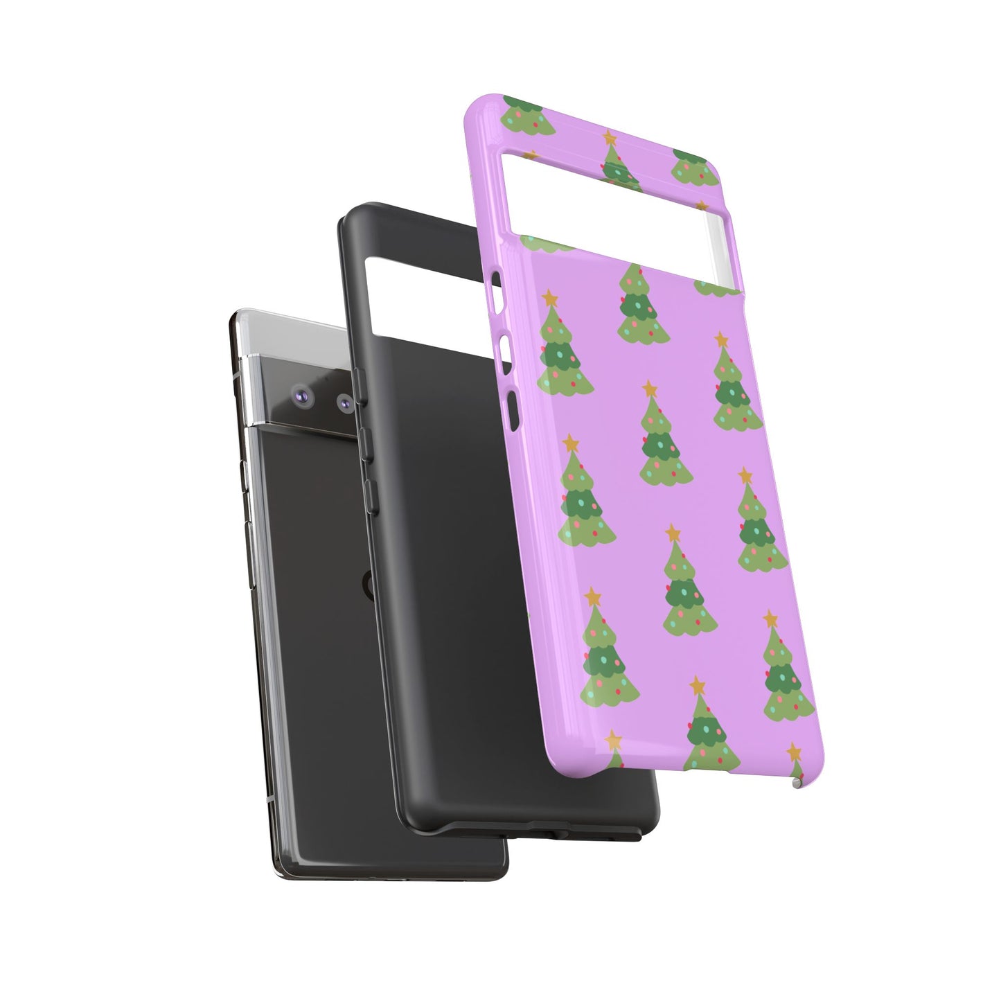 Christmas Tree Phone Case — Cute Purple Holiday iPhone Cover