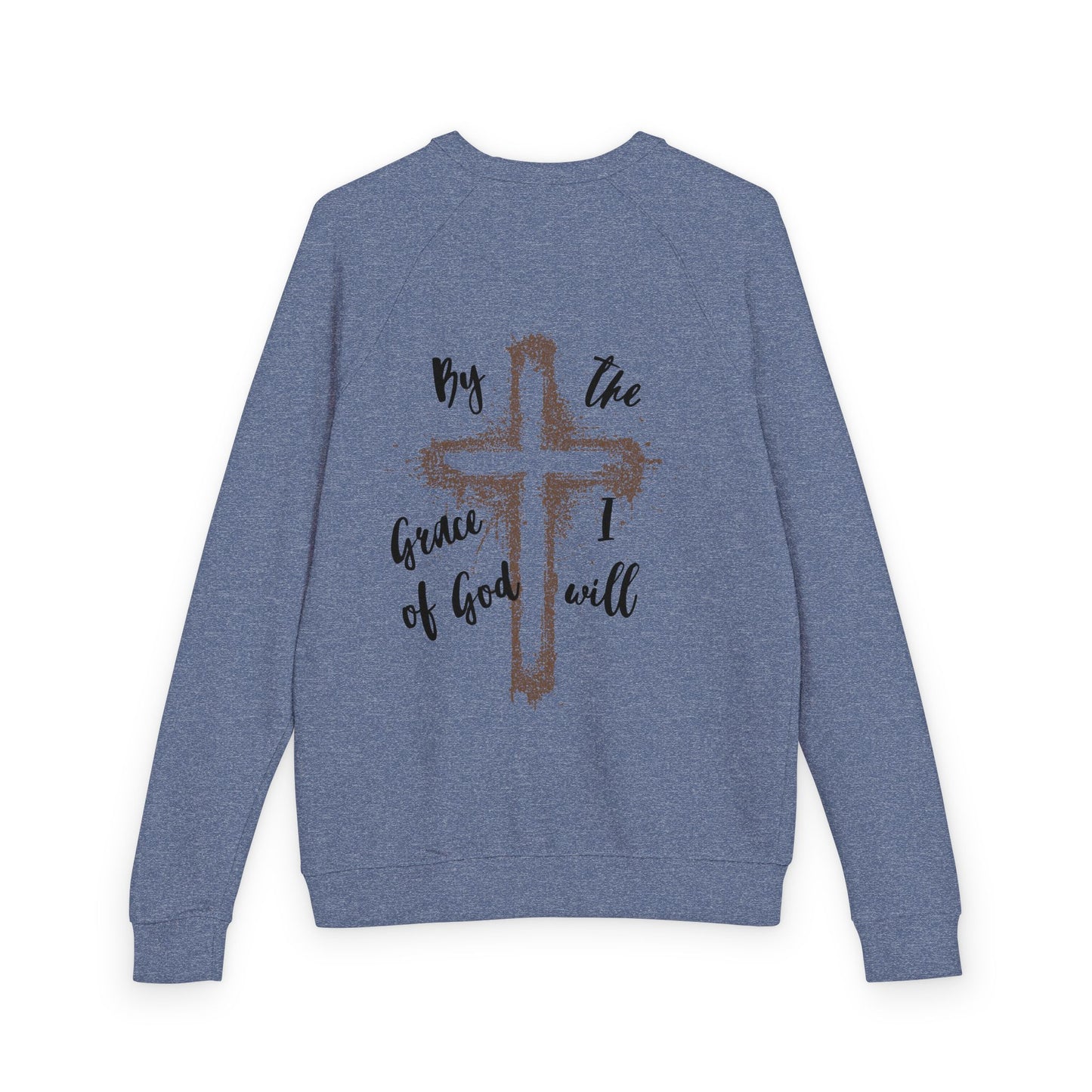 Unisex French Terry Crewneck Sweatshirt - Inspirational Decor, Casual Layering, Christian Gift, Cozy Comfort