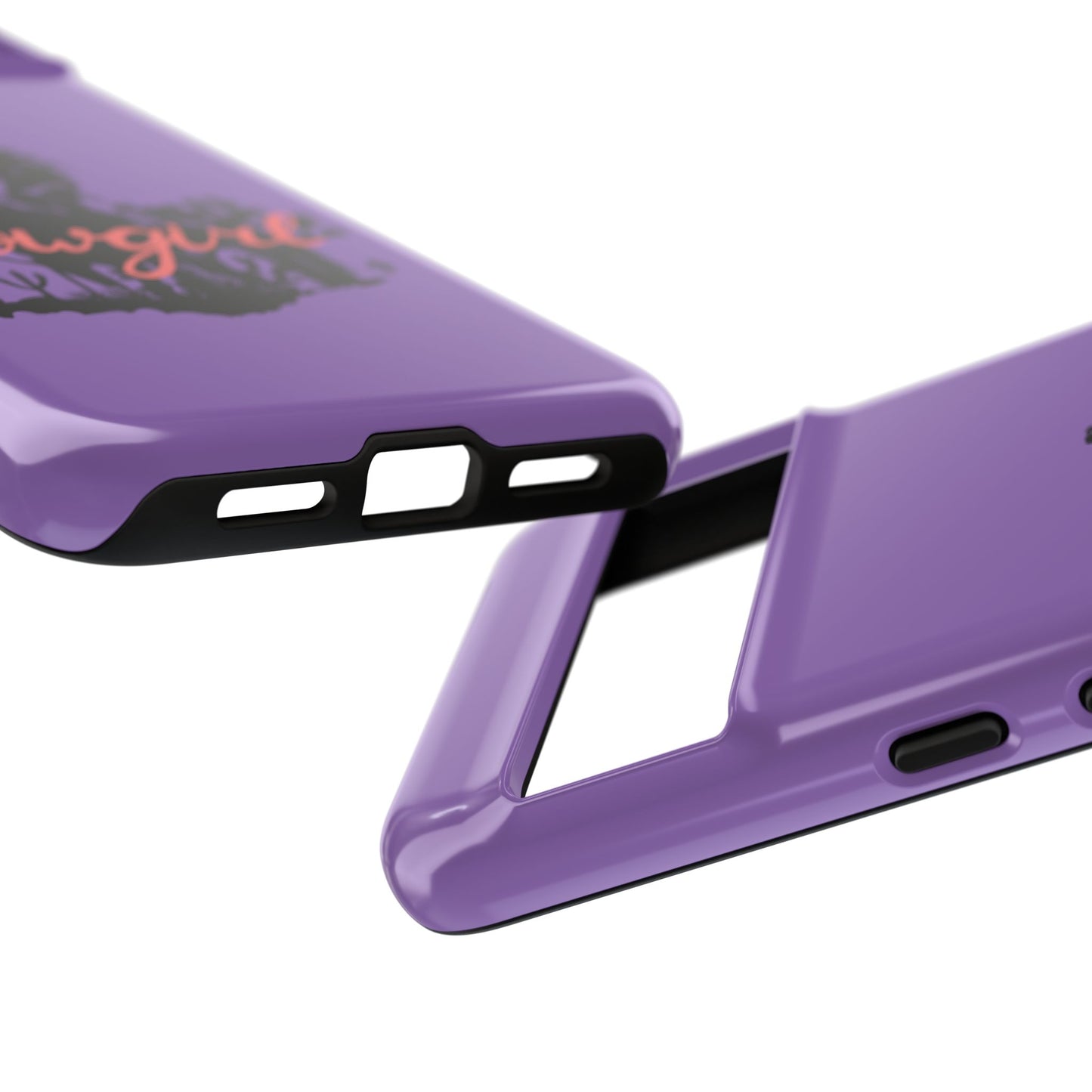 Cowgirl Phone Case — Purple Western Rider Protective Phone Cover