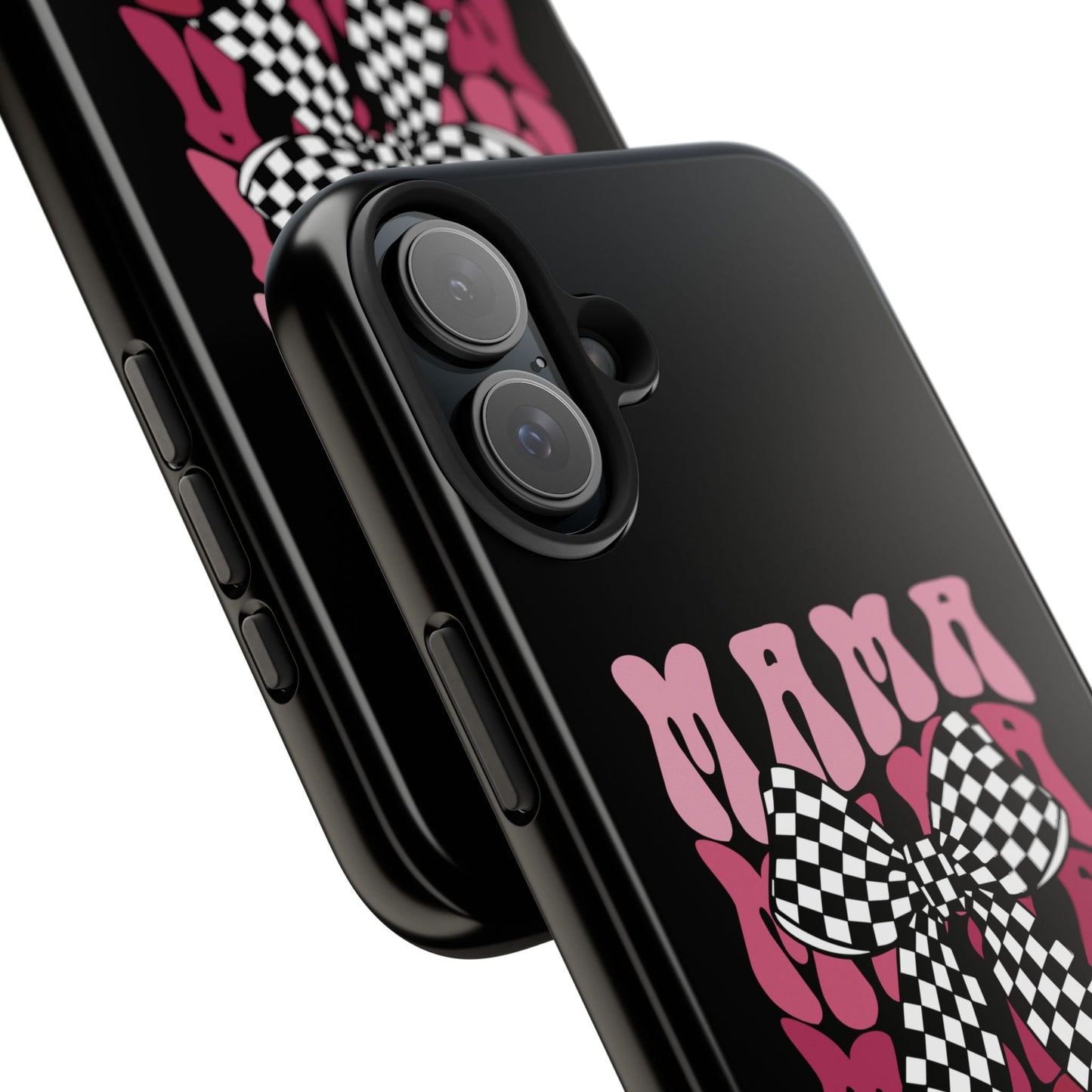 Chic Tough Phone Cases with Mama Bow Design, Stylish Phone Cover