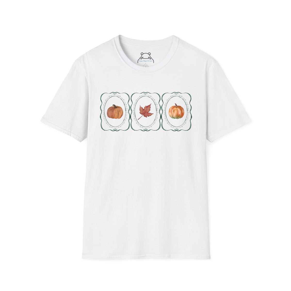 Autumn Trio Pumpkin & Leaf T-Shirt