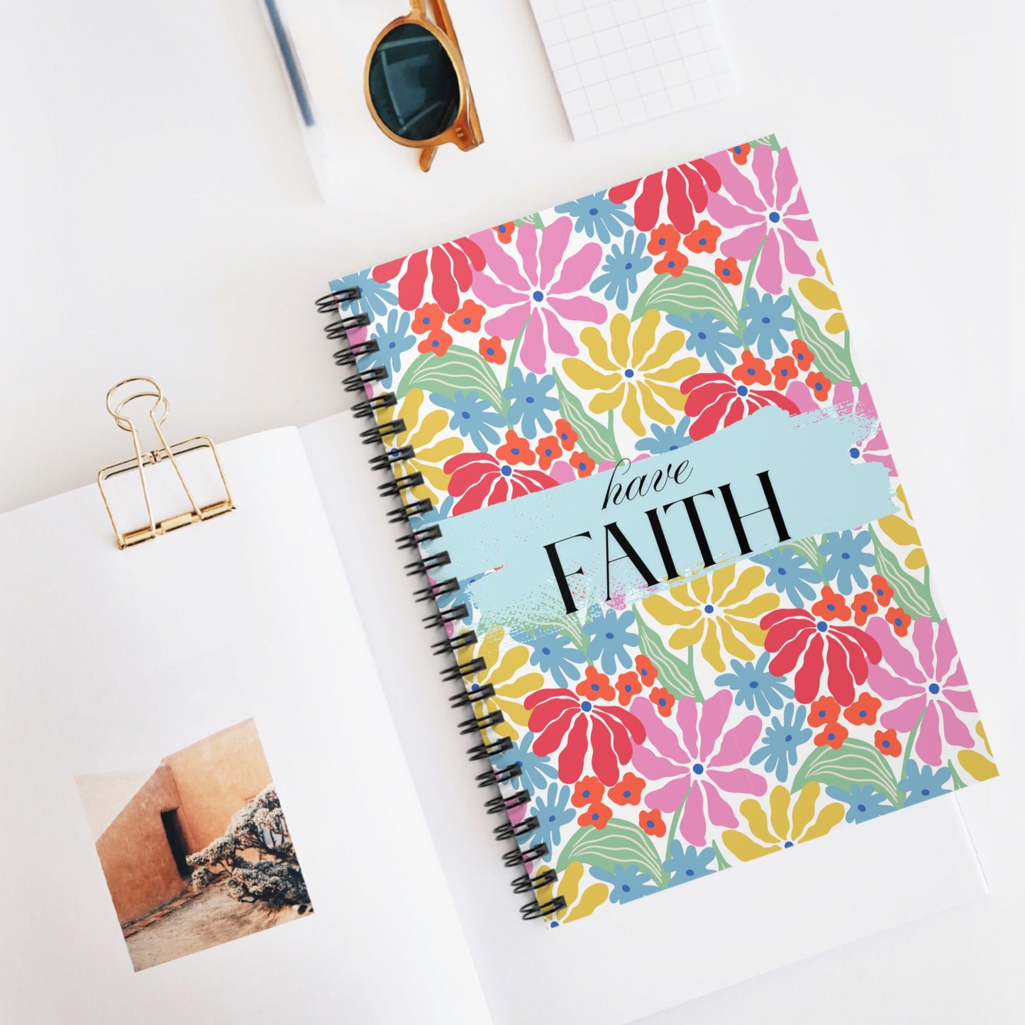 Faith Journal Notebook - Floral Christian Notebook