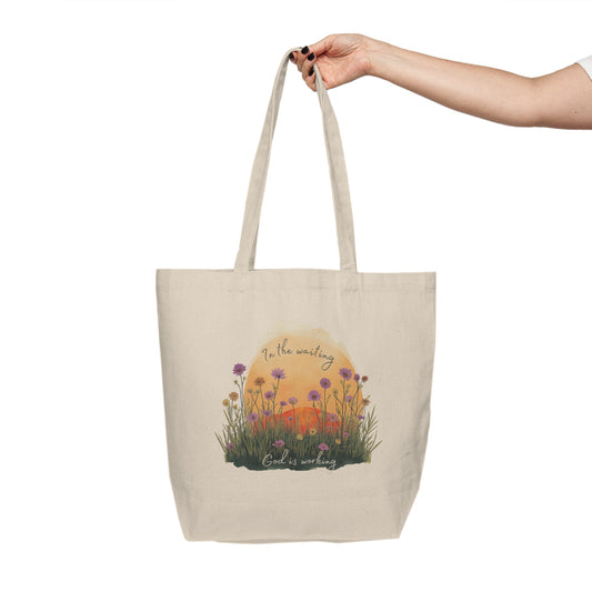 Canvas Tote Bag with Inspiring Quote