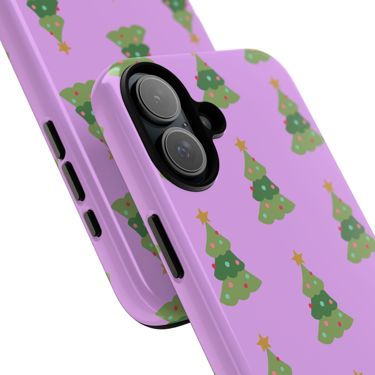 Christmas Tree Phone Case — Cute Purple Holiday iPhone Cover