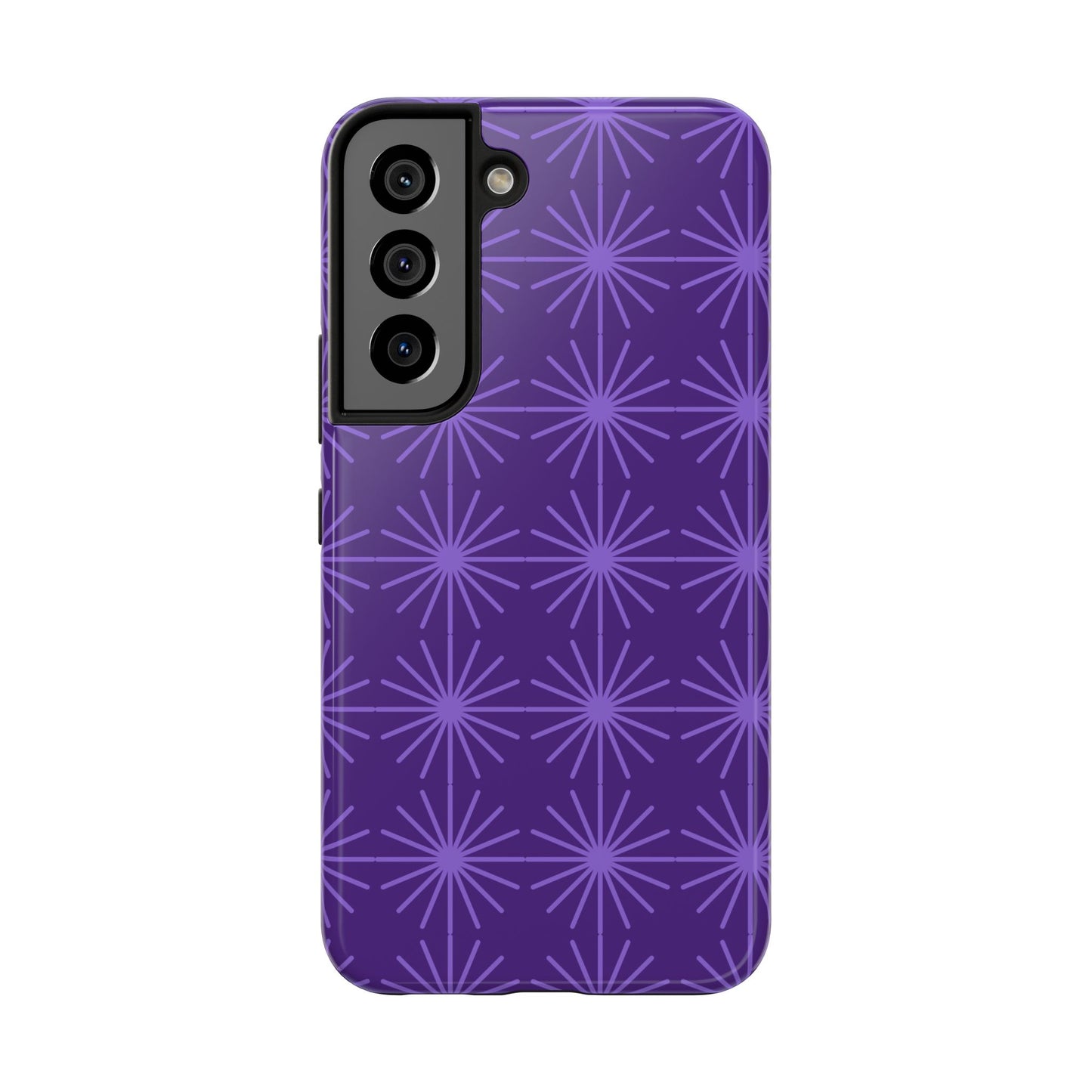 Phone Case - Purple Circular Star Design