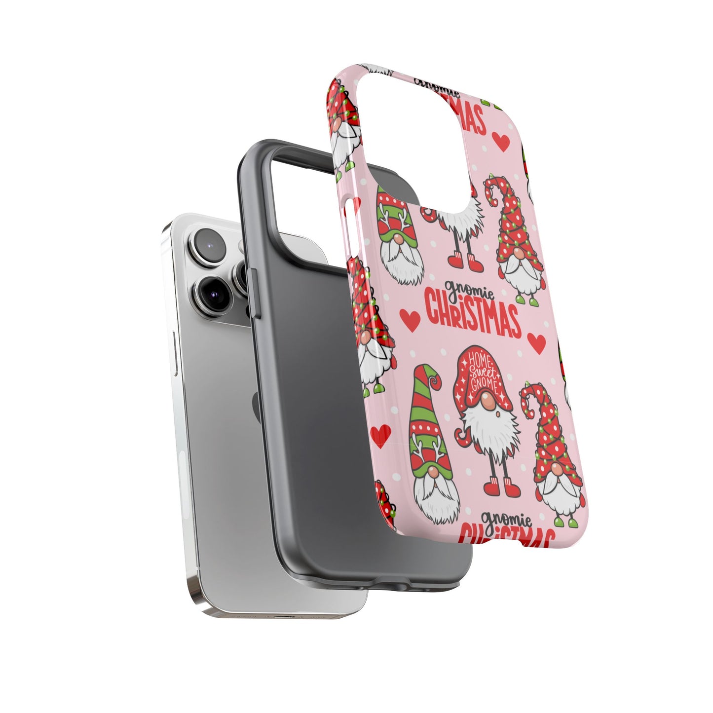 Christmas Gnomes Tough Phone Case – “Gnomie Christmas” Holiday Protection