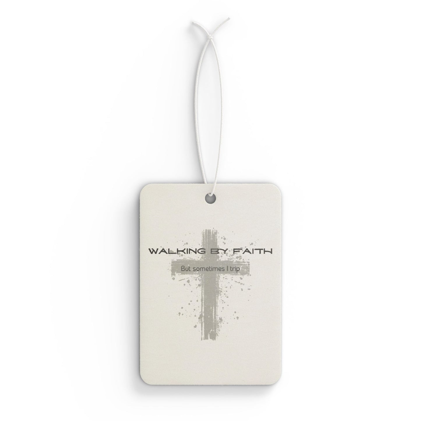 Inspirational Car Air Freshener - Walking by Faith, Christian Decor, Auto Fragrance, Faith-Based Gift, Religious Car Accessory