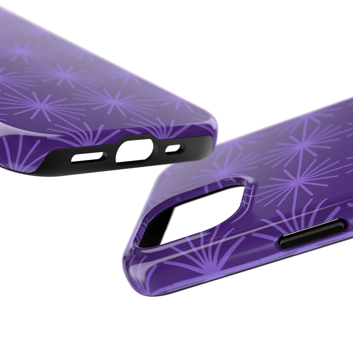 Phone Case - Purple Circular Star Design
