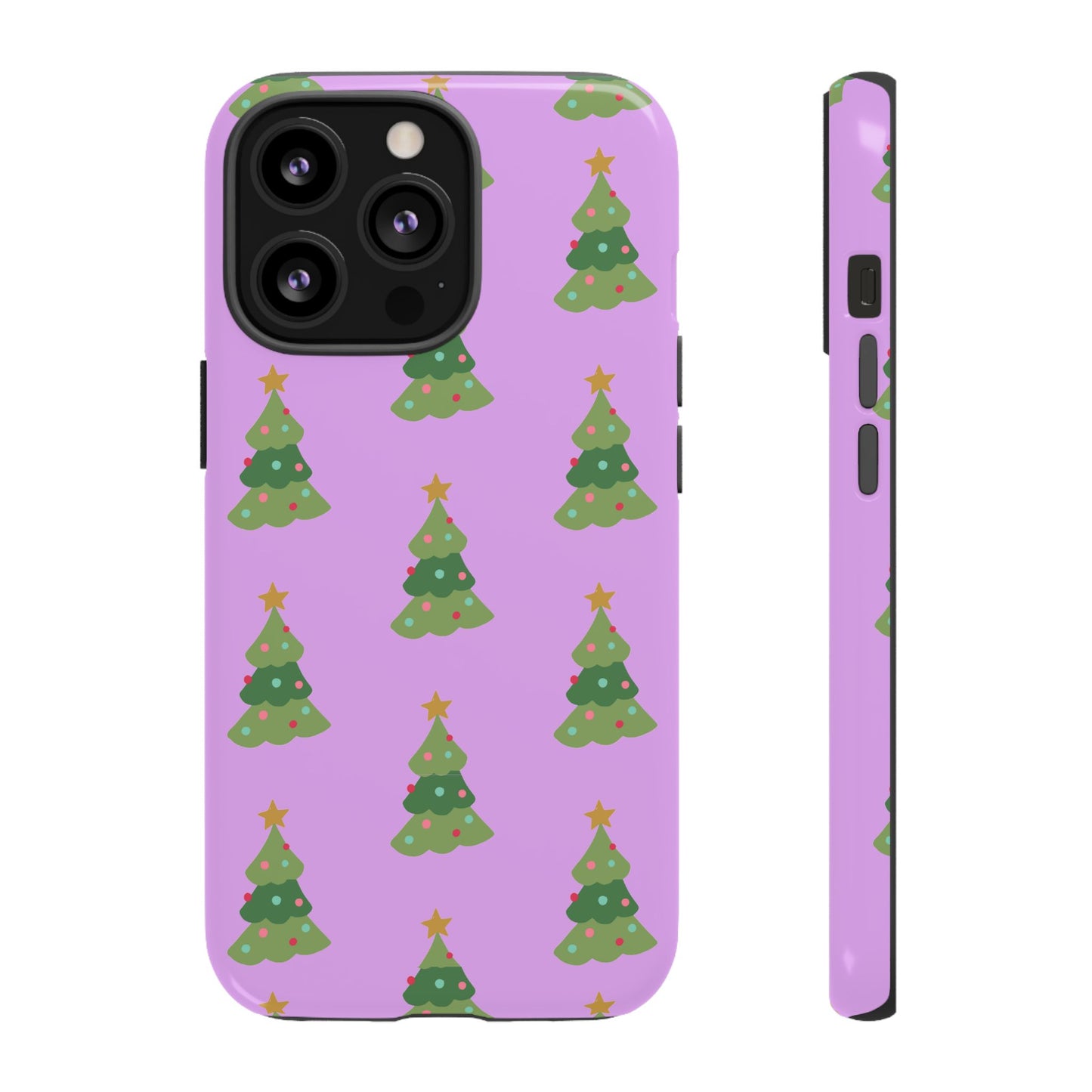 Christmas Tree Phone Case — Cute Purple Holiday iPhone Cover