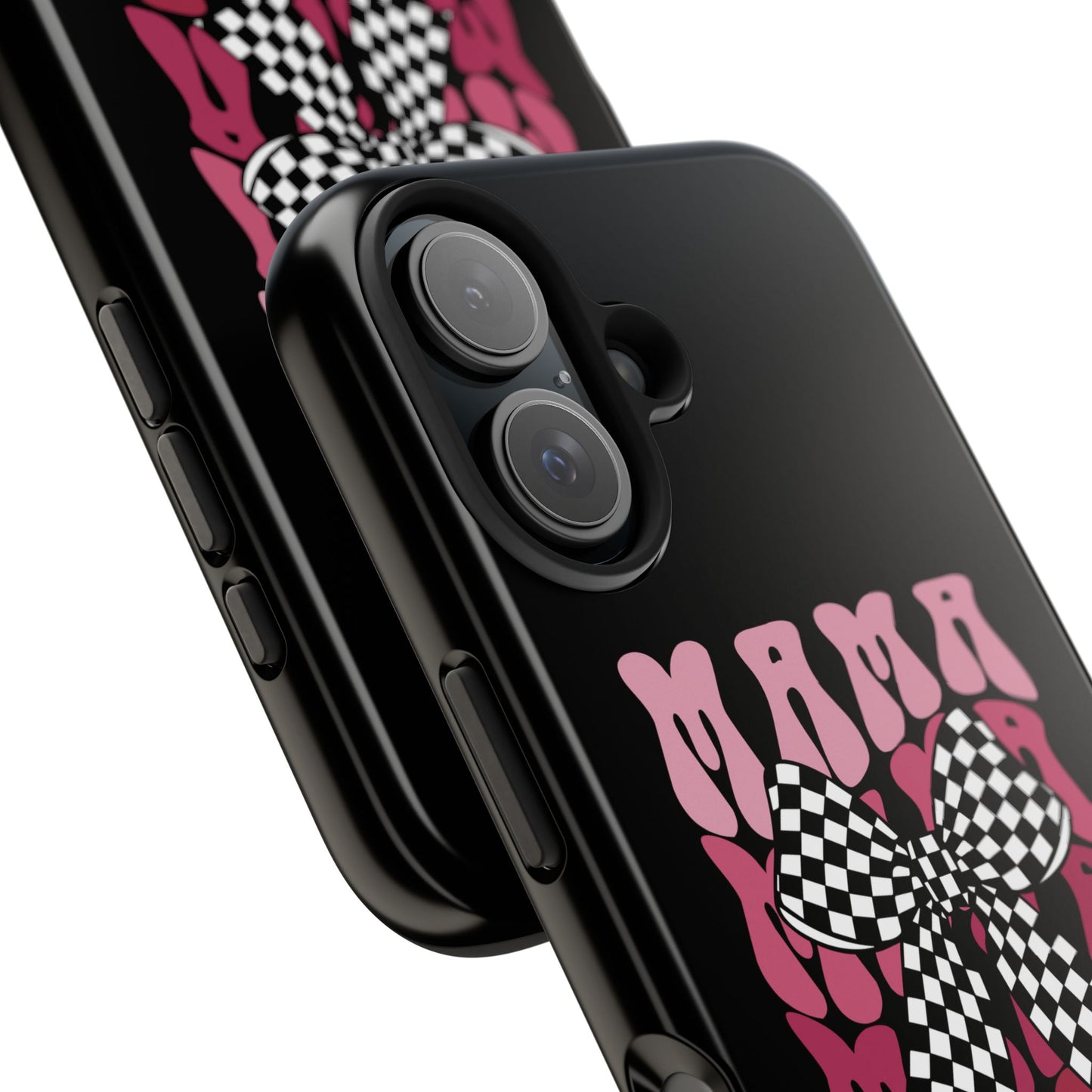 Chic Tough Phone Cases with Mama Bow Design, Stylish Phone Cover