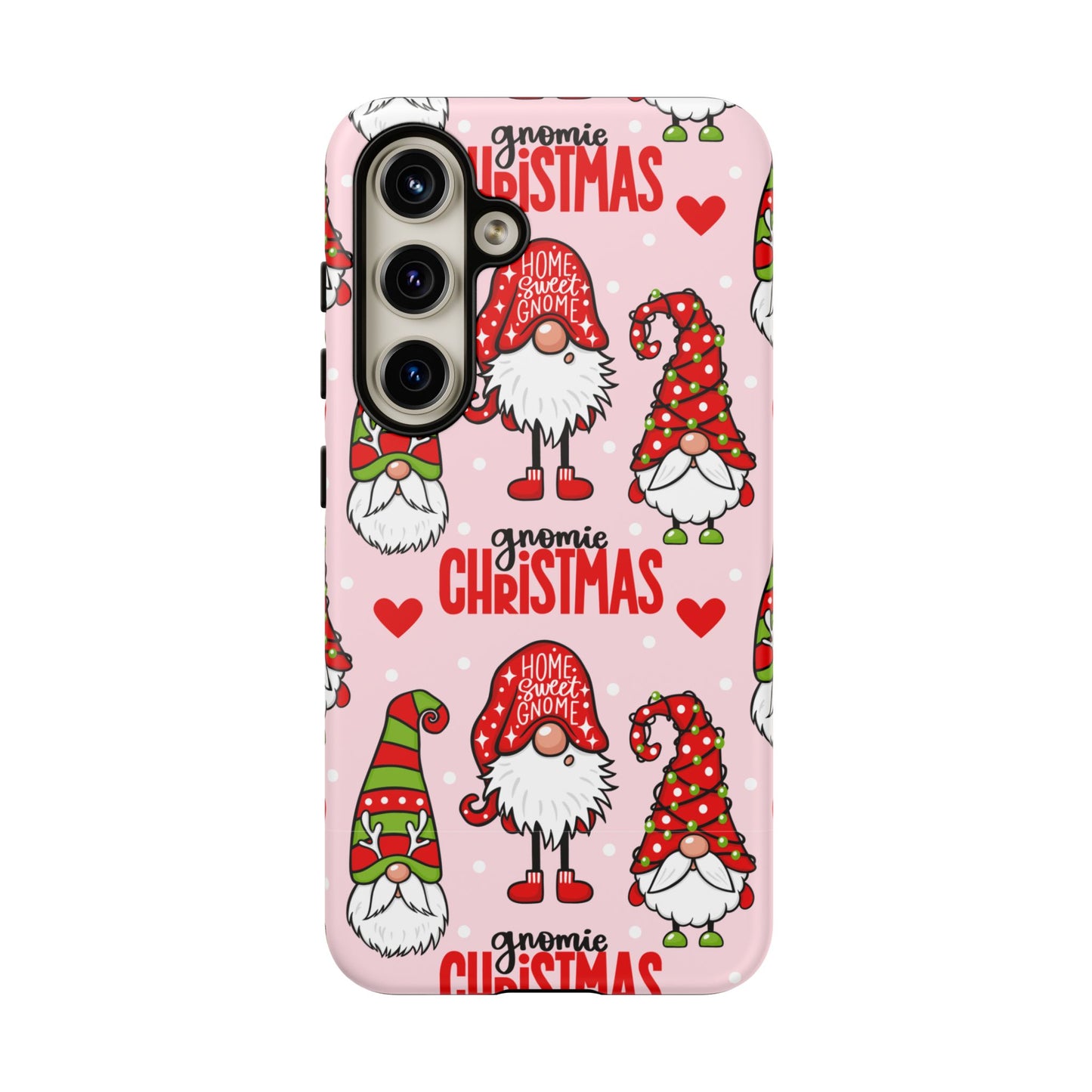 Christmas Gnomes Tough Phone Case – “Gnomie Christmas” Holiday Protection