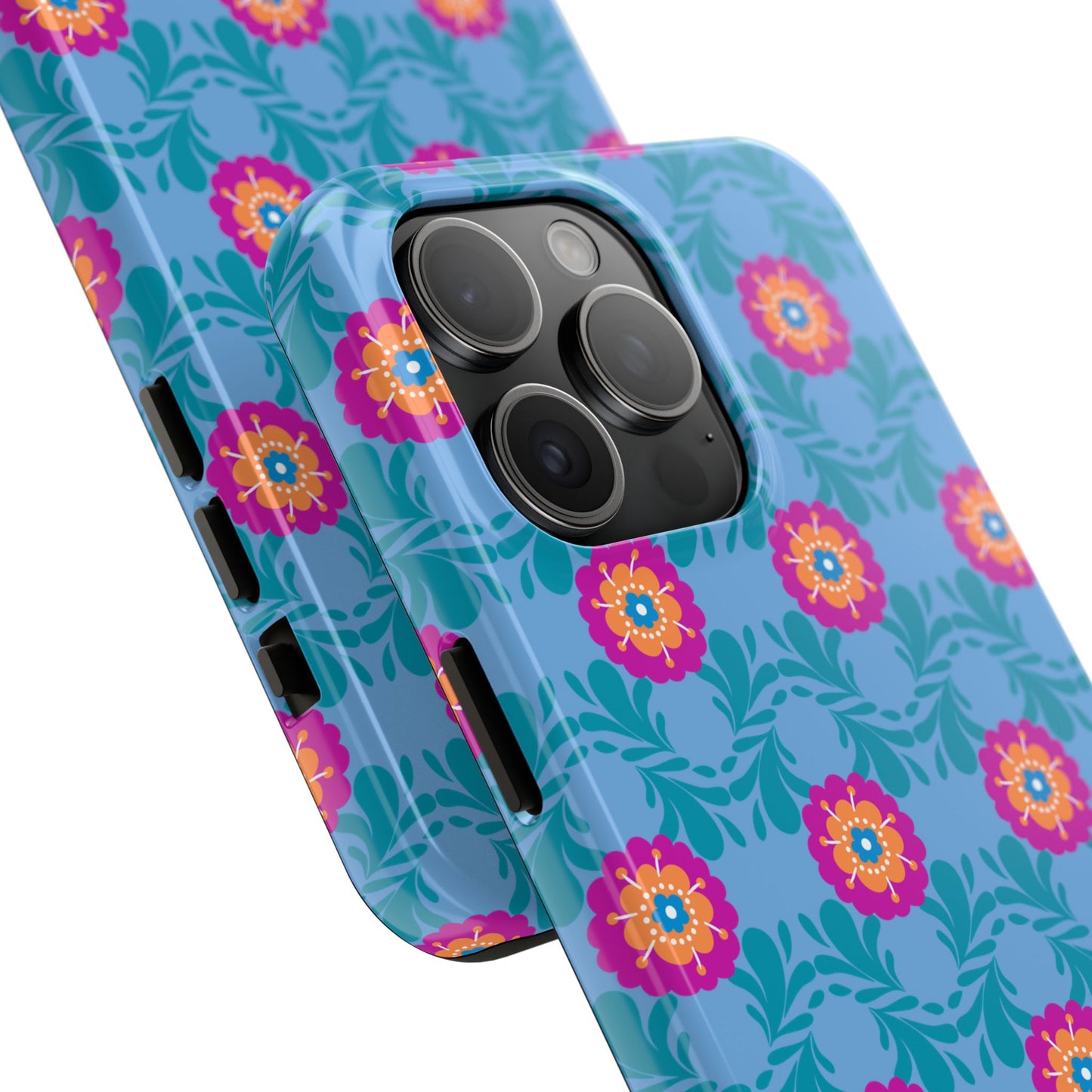 Floral Tough Phone Case - Durable, Stylish Protection for Your Smartphone