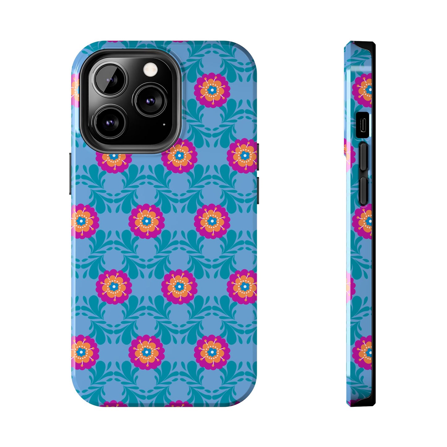 Floral Tough Phone Case - Durable, Stylish Protection for Your Smartphone