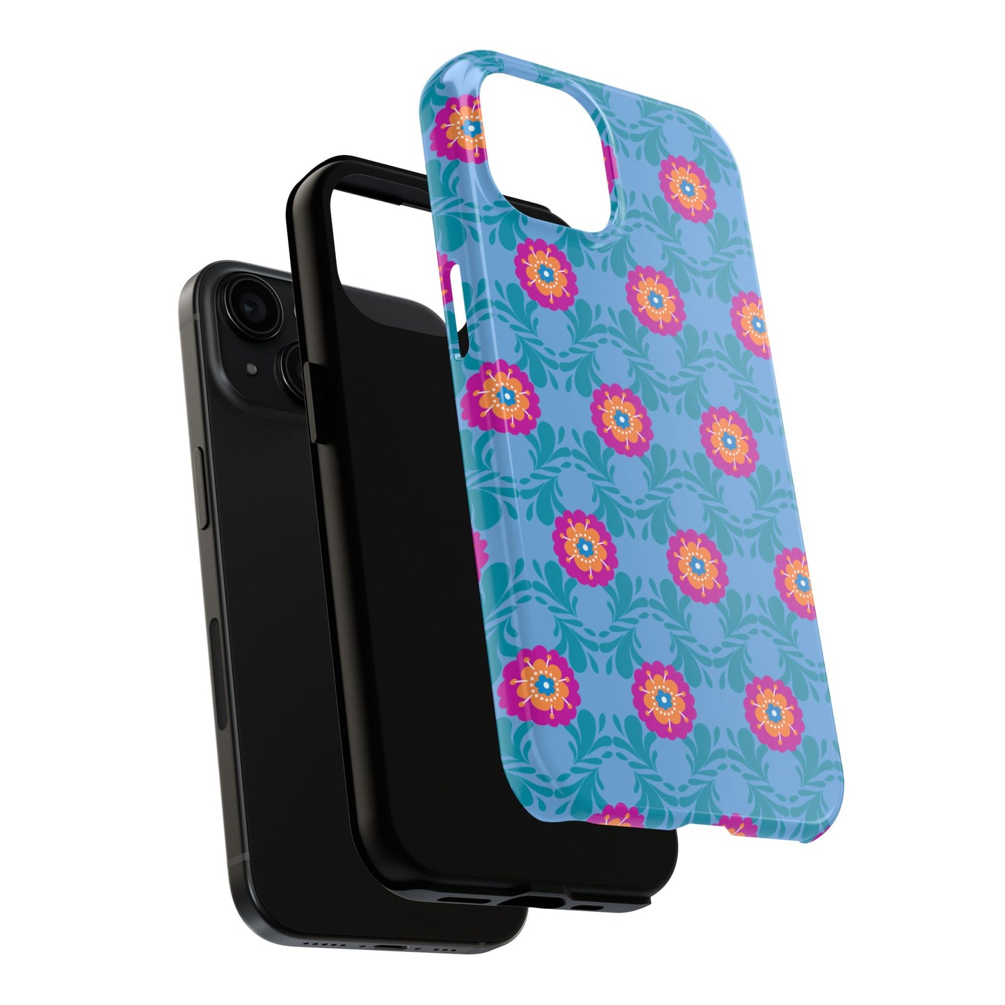 Floral Tough Phone Case - Durable, Stylish Protection for Your Smartphone