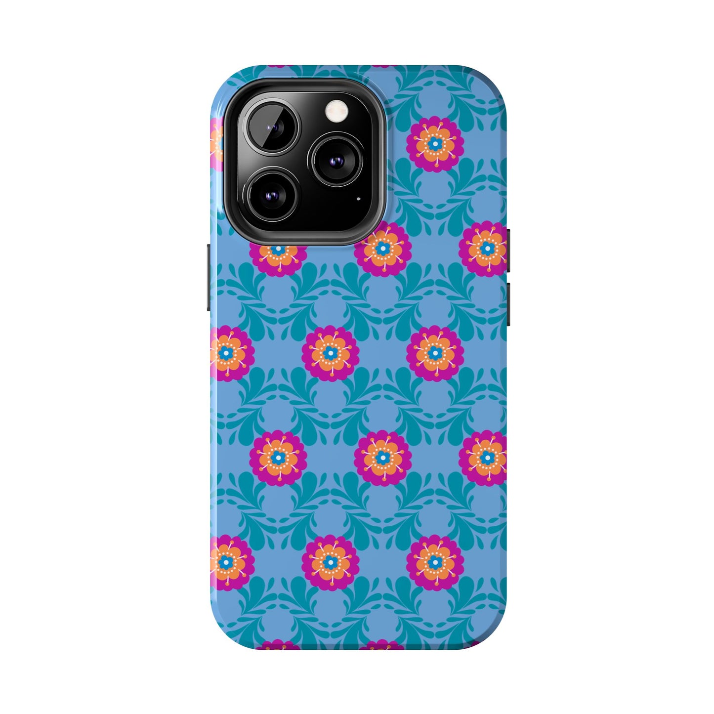 Floral Tough Phone Case - Durable, Stylish Protection for Your Smartphone