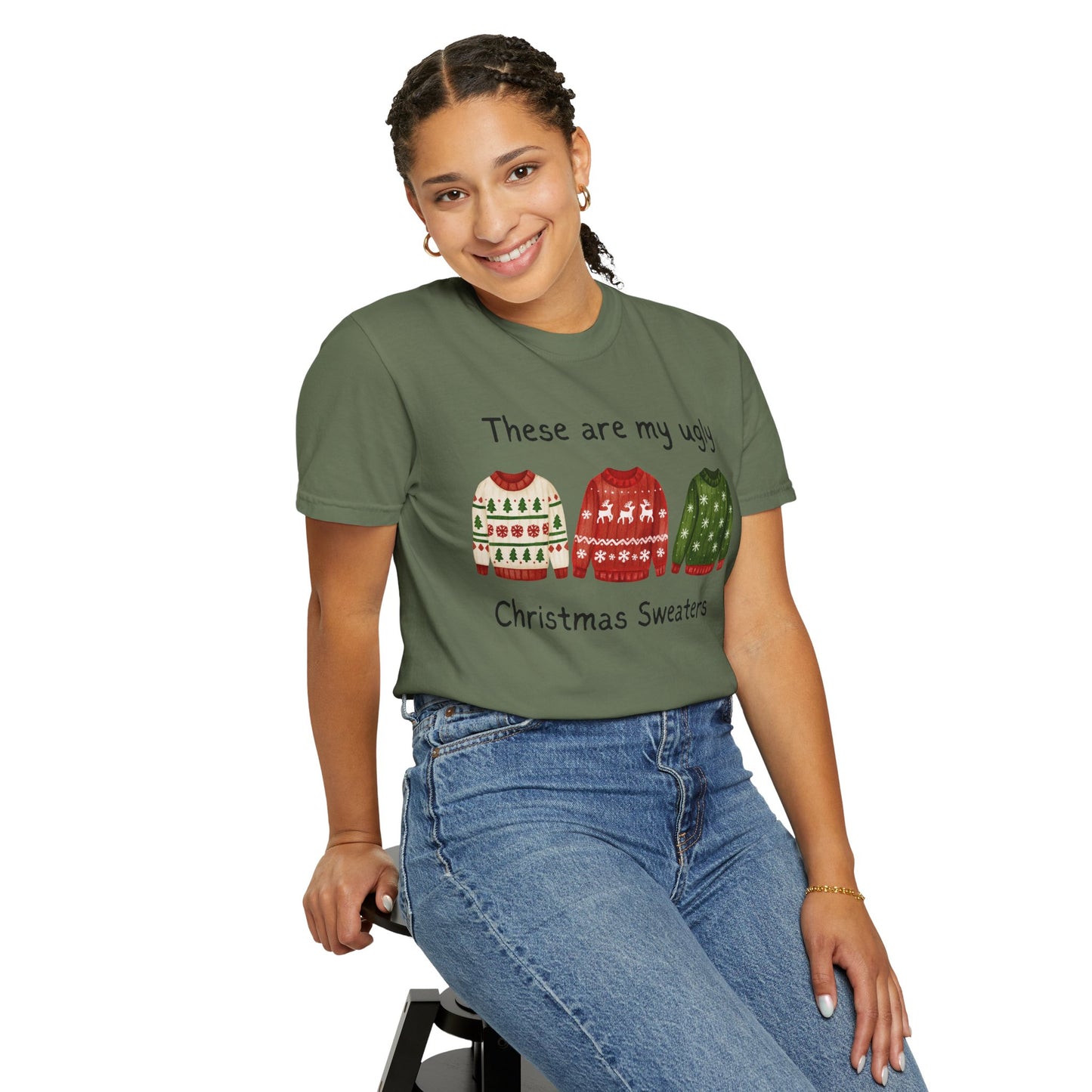 Ugly Christmas Sweaters T-Shirt — These Are My Ugly Christmas Sweaters Tee
