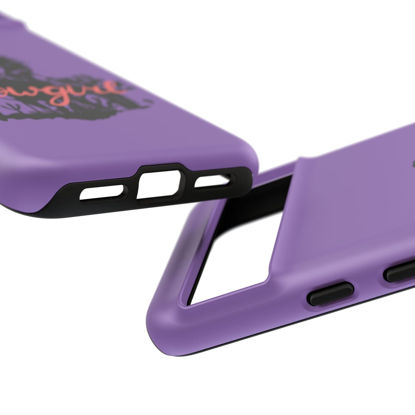 Cowgirl Phone Case — Purple Western Rider Protective Phone Cover