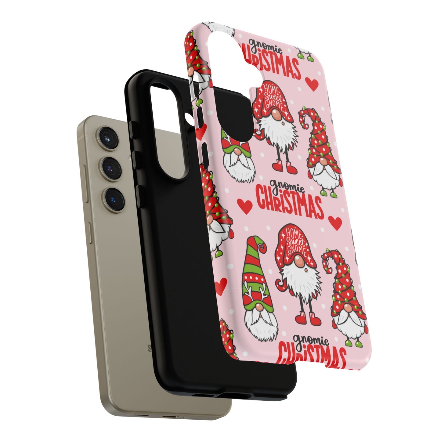 Christmas Gnomes Tough Phone Case – “Gnomie Christmas” Holiday Protection