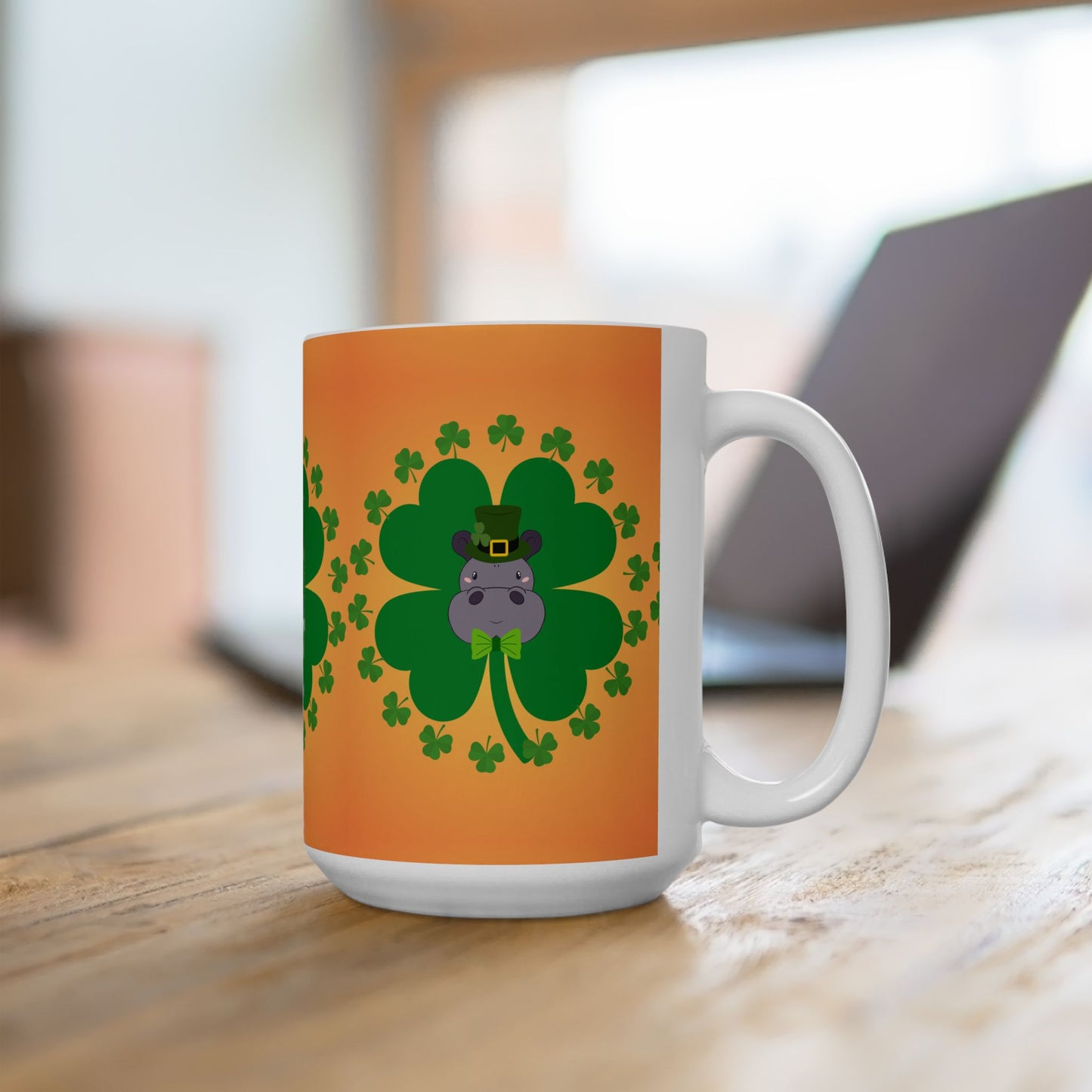 Mug Lucky Hippo St Patrick's Day