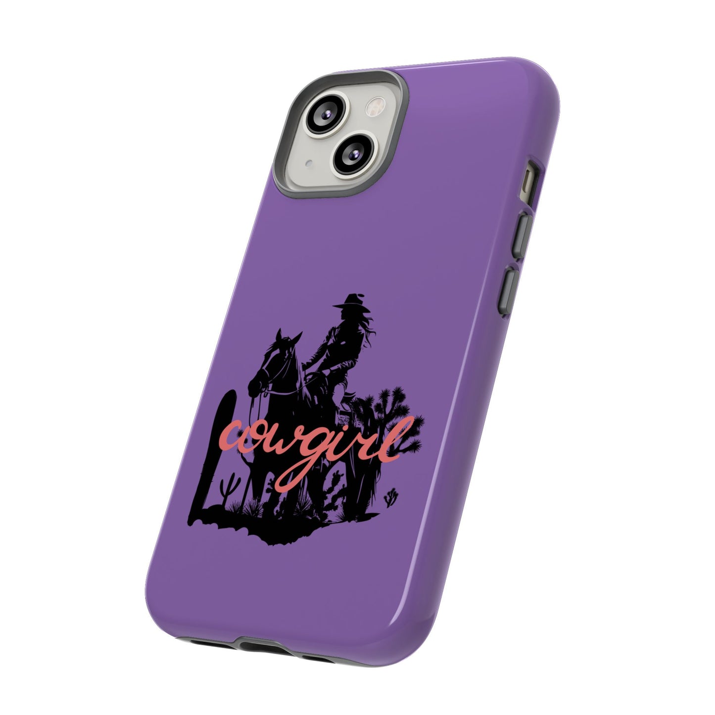 Cowgirl Phone Case — Purple Western Rider Protective Phone Cover