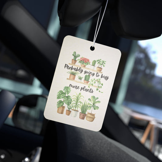 Plant Lover's Car Air Freshener, Cute Car Decor