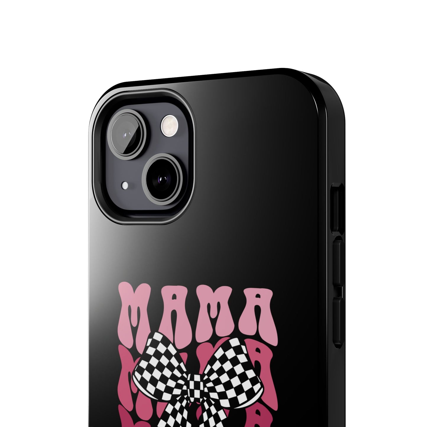 Chic Tough Phone Cases with Mama Bow Design, Stylish Phone Cover