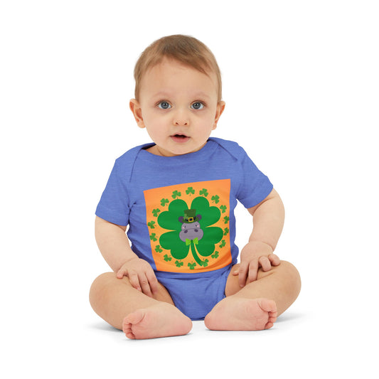 Infant Onesie - Pinch Proof Lucky Hippo