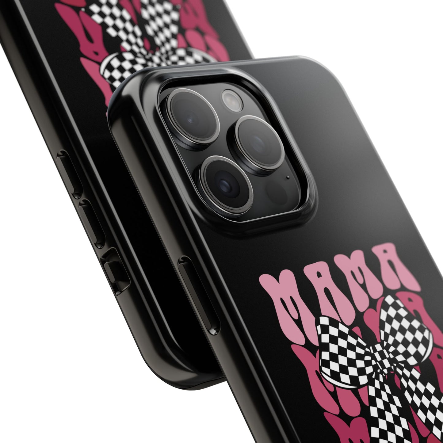 Chic Tough Phone Cases with Mama Bow Design, Stylish Phone Cover