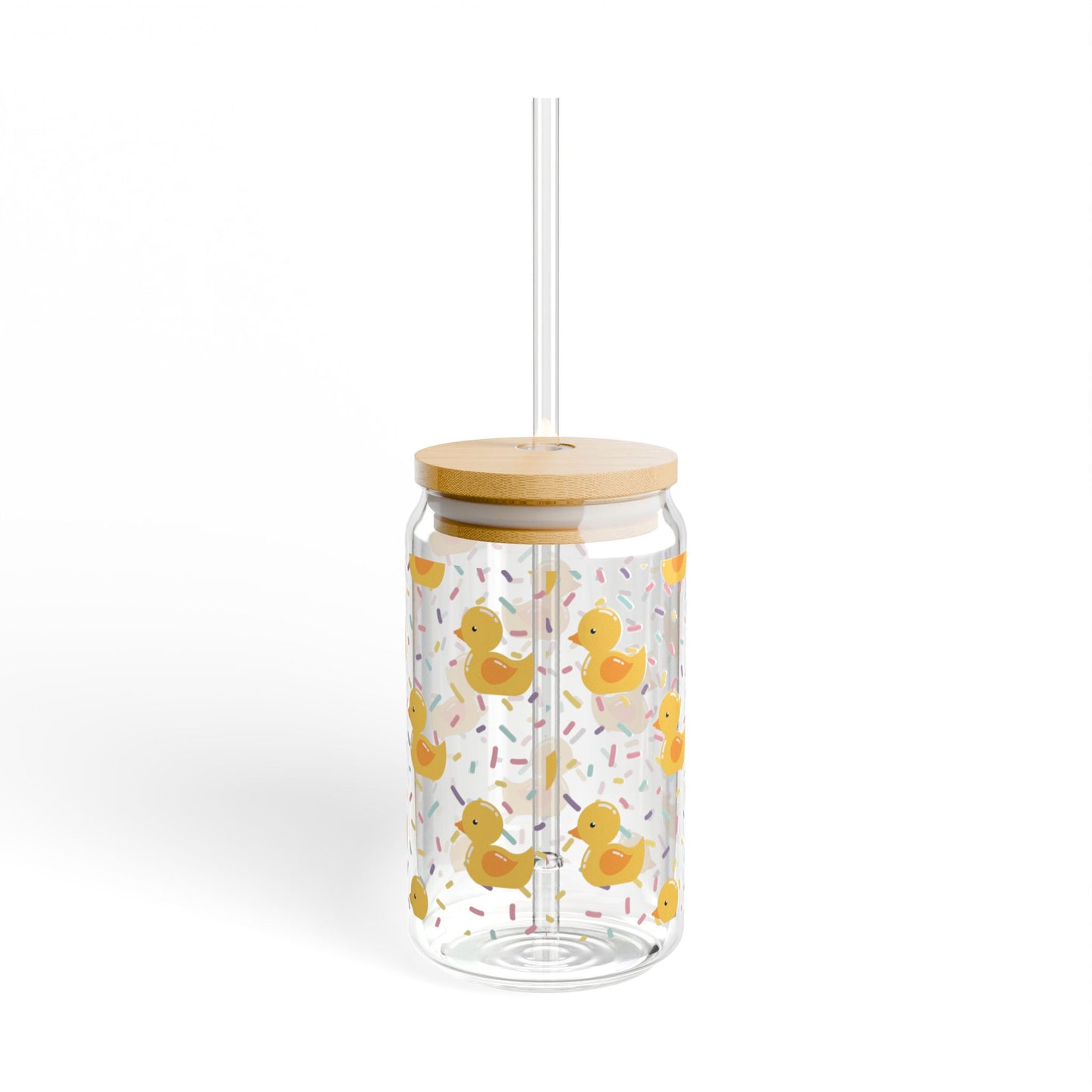Cute rubber duck 16oz Sipper Glass