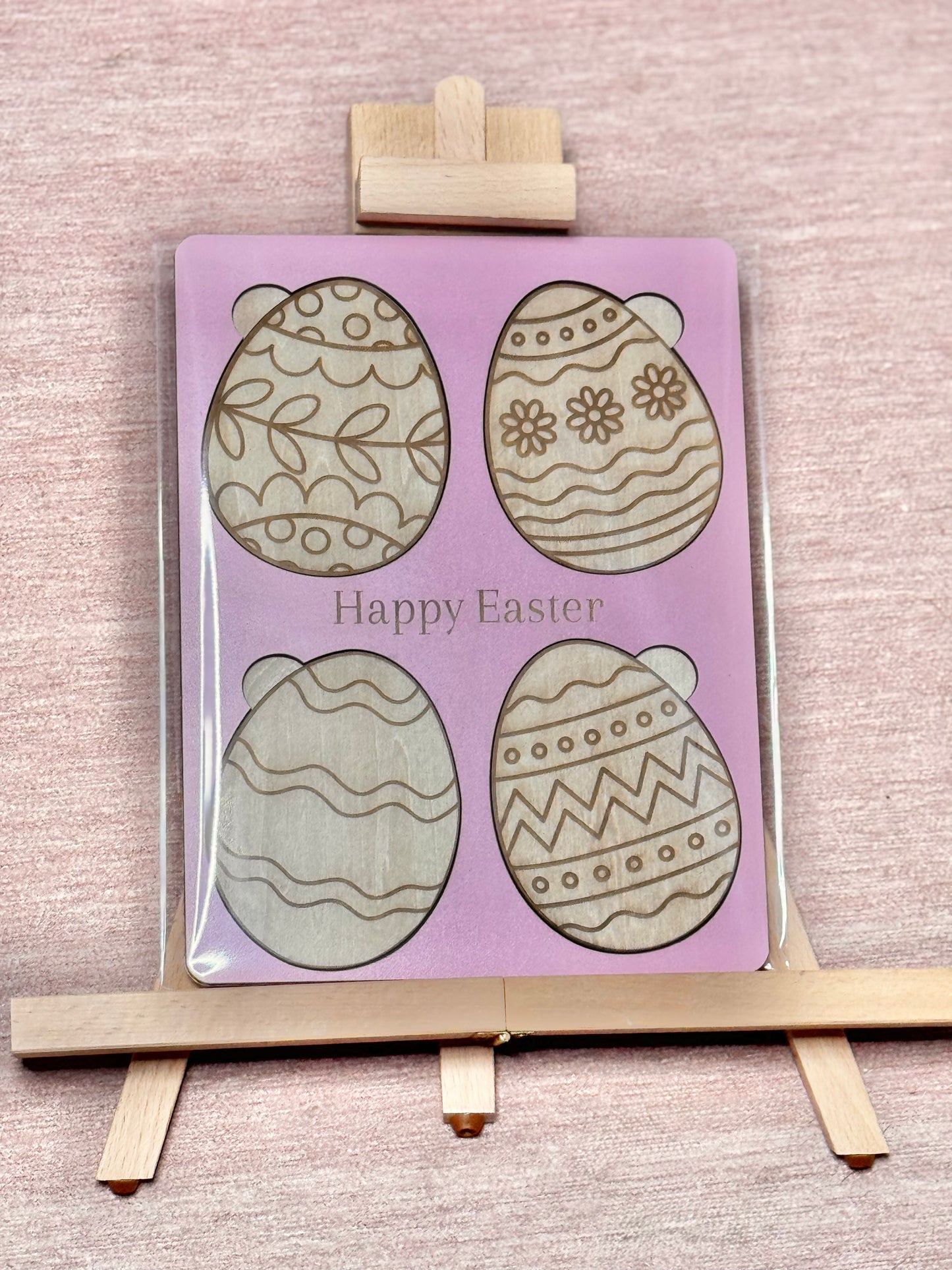 Wooden Easter Coloring Puzzle